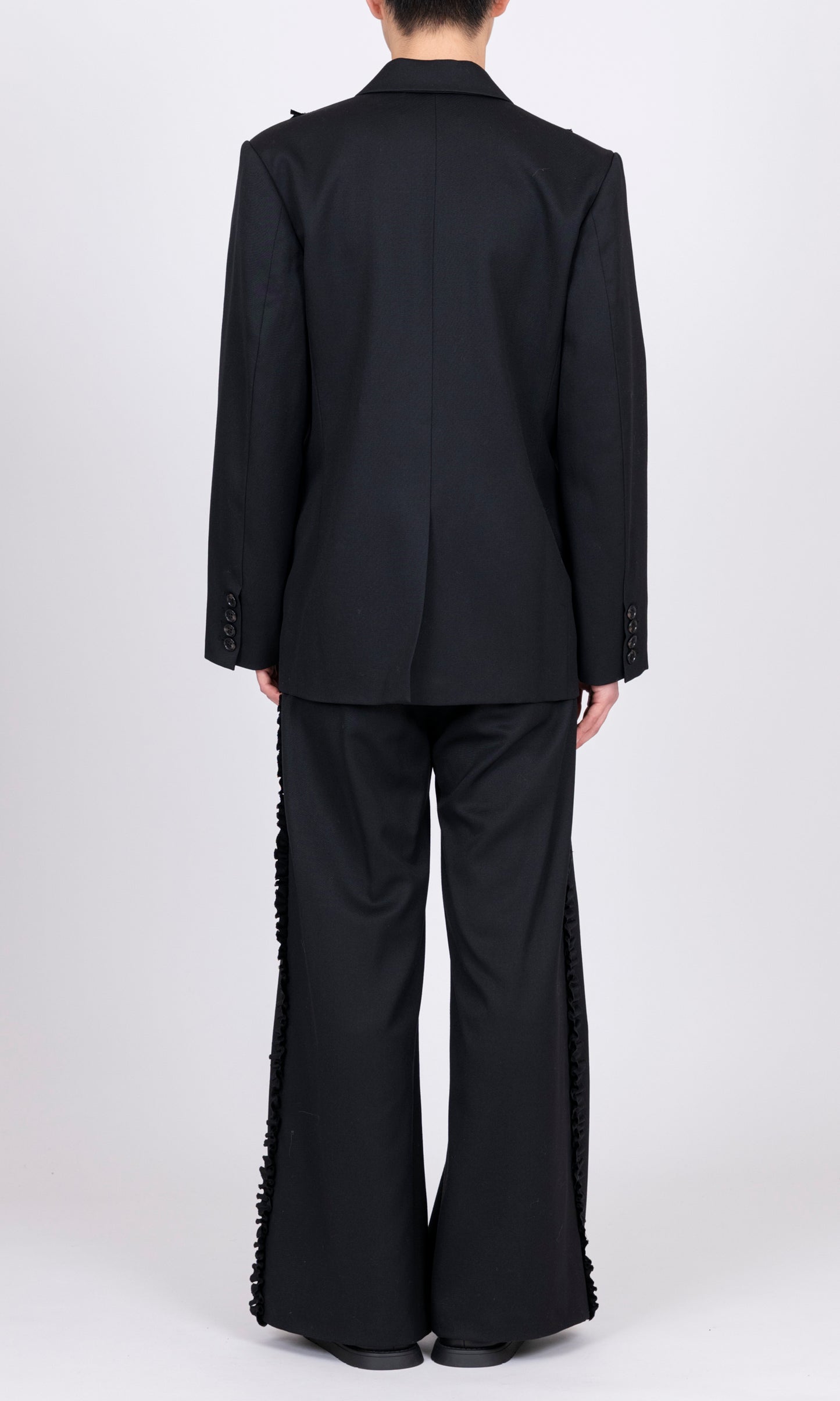 Ruffle Blazer