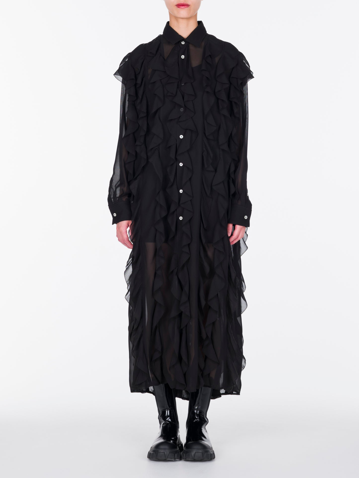 Pico Ruffle shirt Dress
