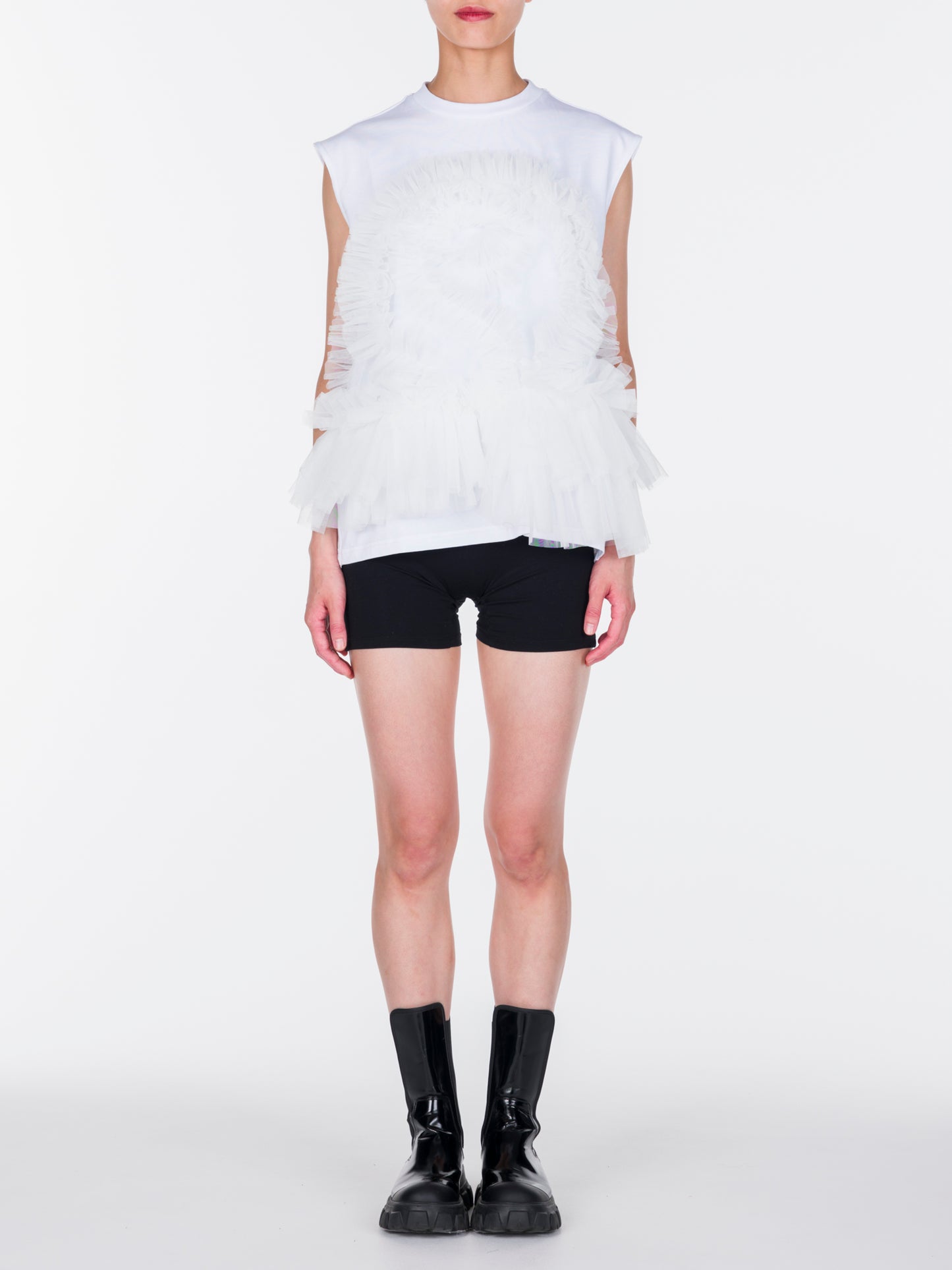 Tulle Sleeveless T-shirt