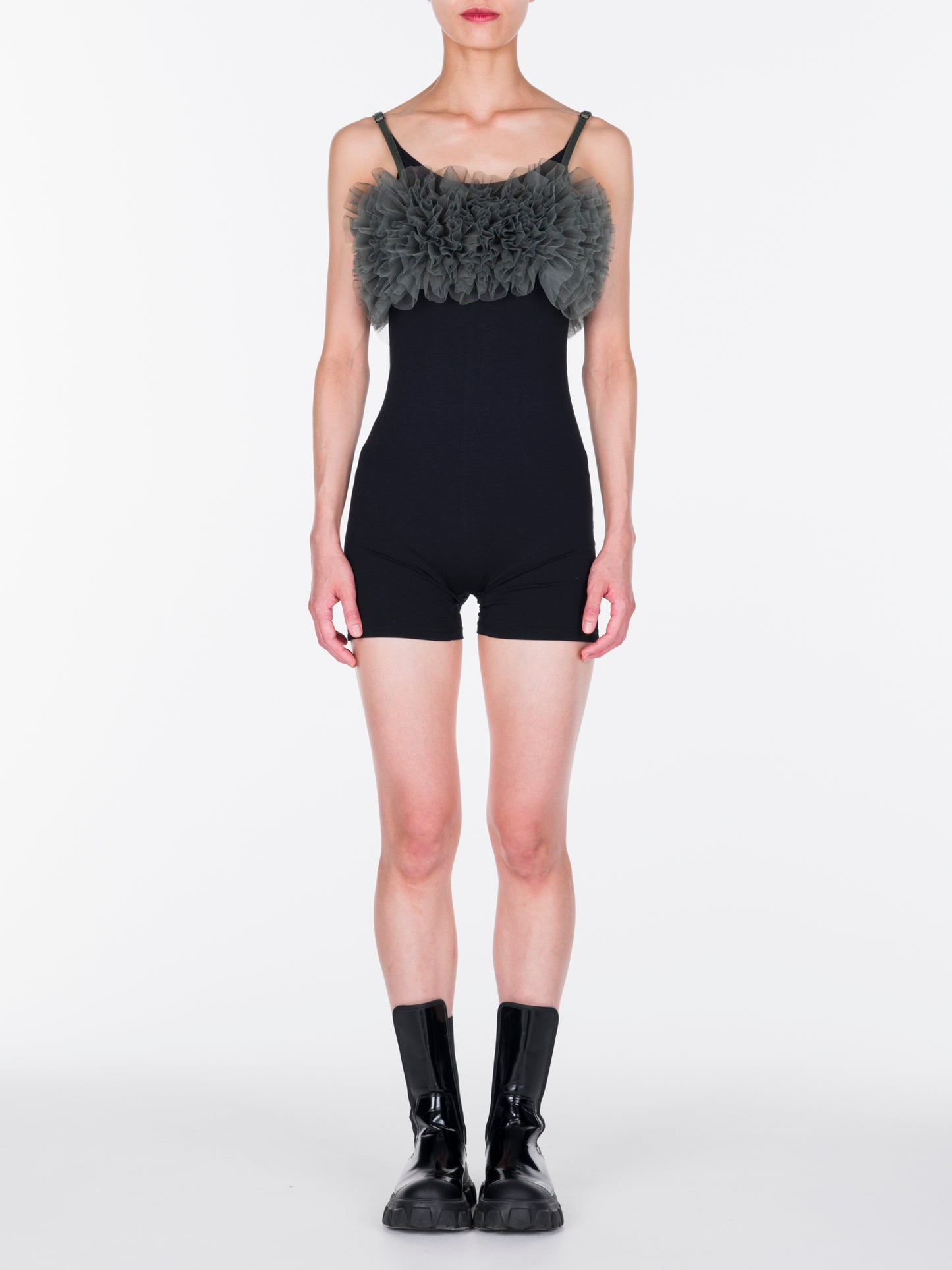 Tulle Ruffle Bustier