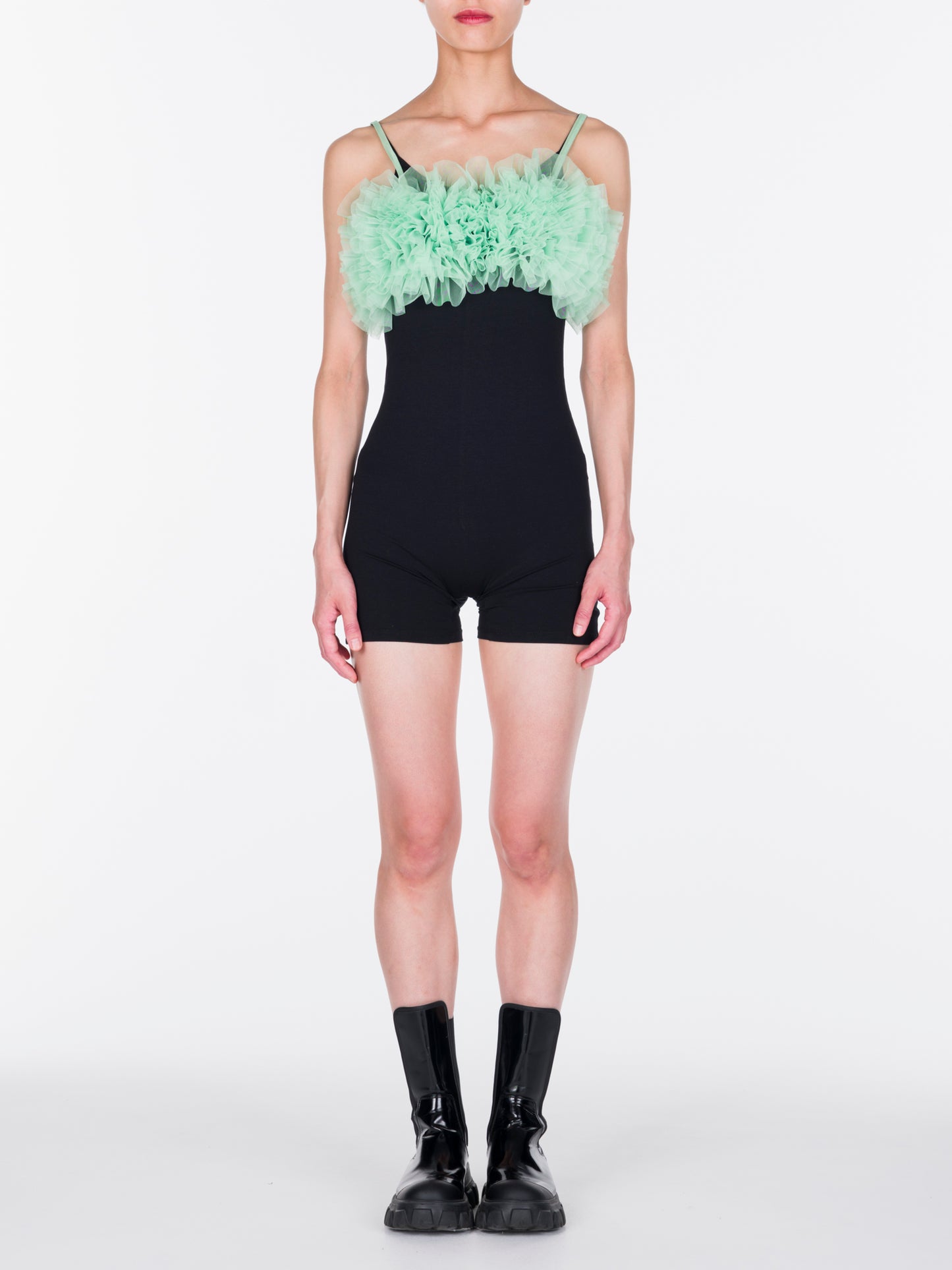 Tulle Ruffle Bustier