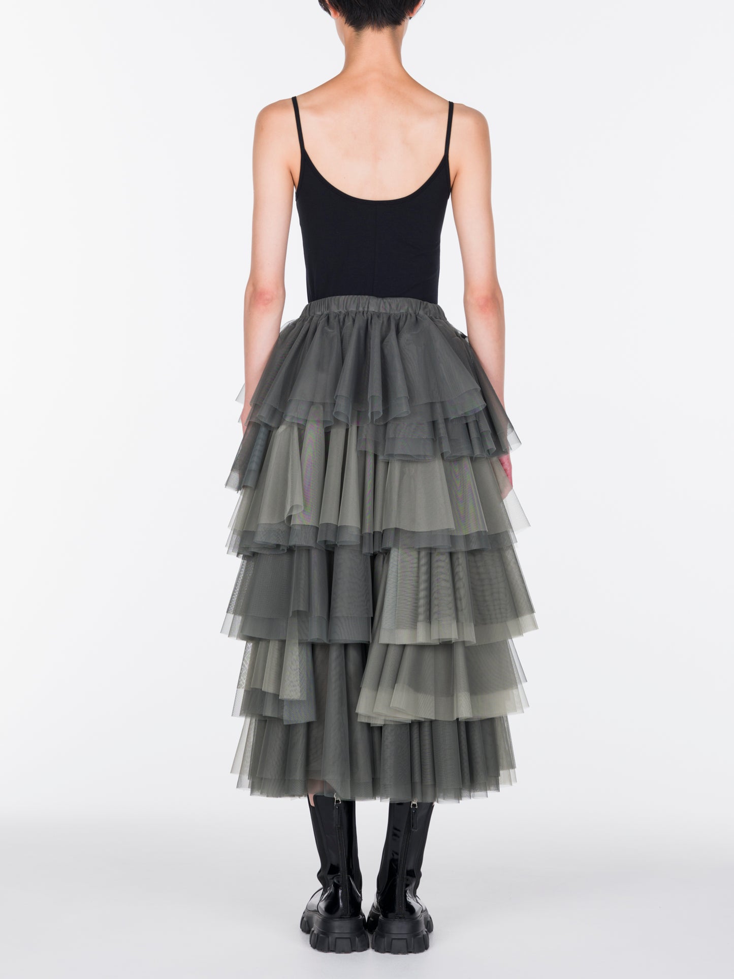 Tulle Ruffle Tiered Skirt