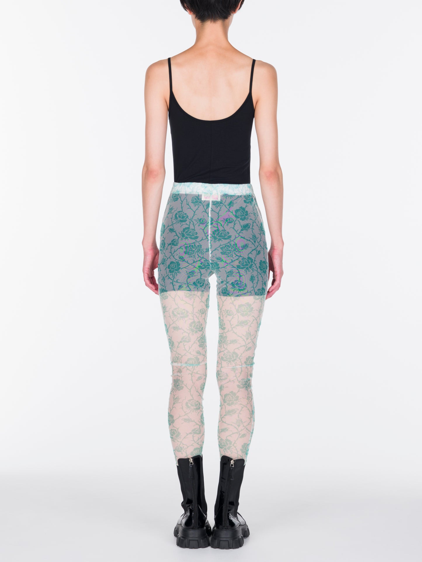 Printed Mesh Leggings