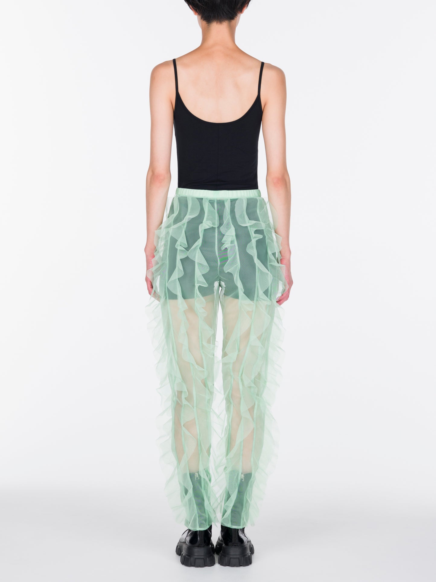 Ruffle Tulle Leggings