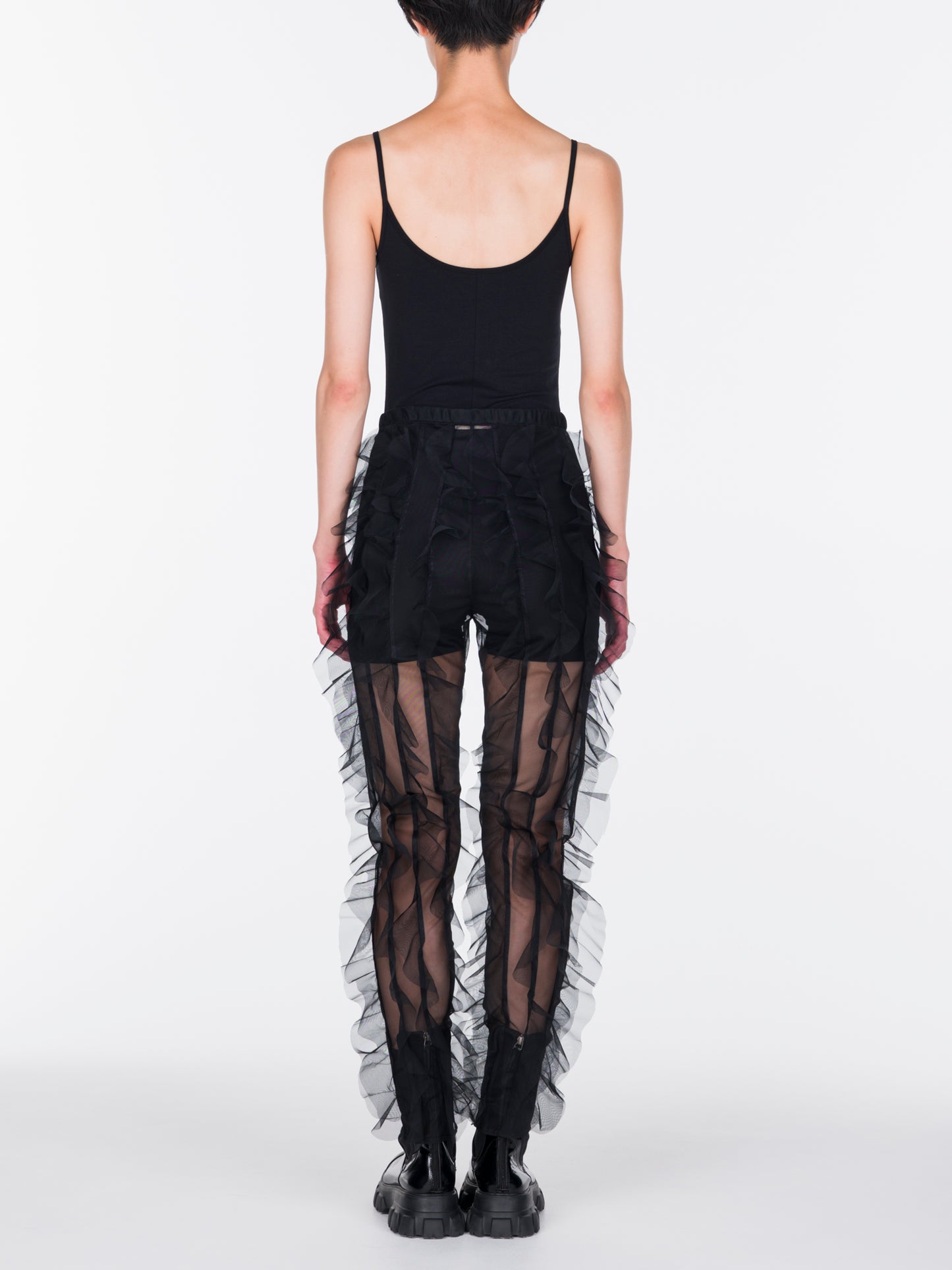 Ruffle Tulle Leggings