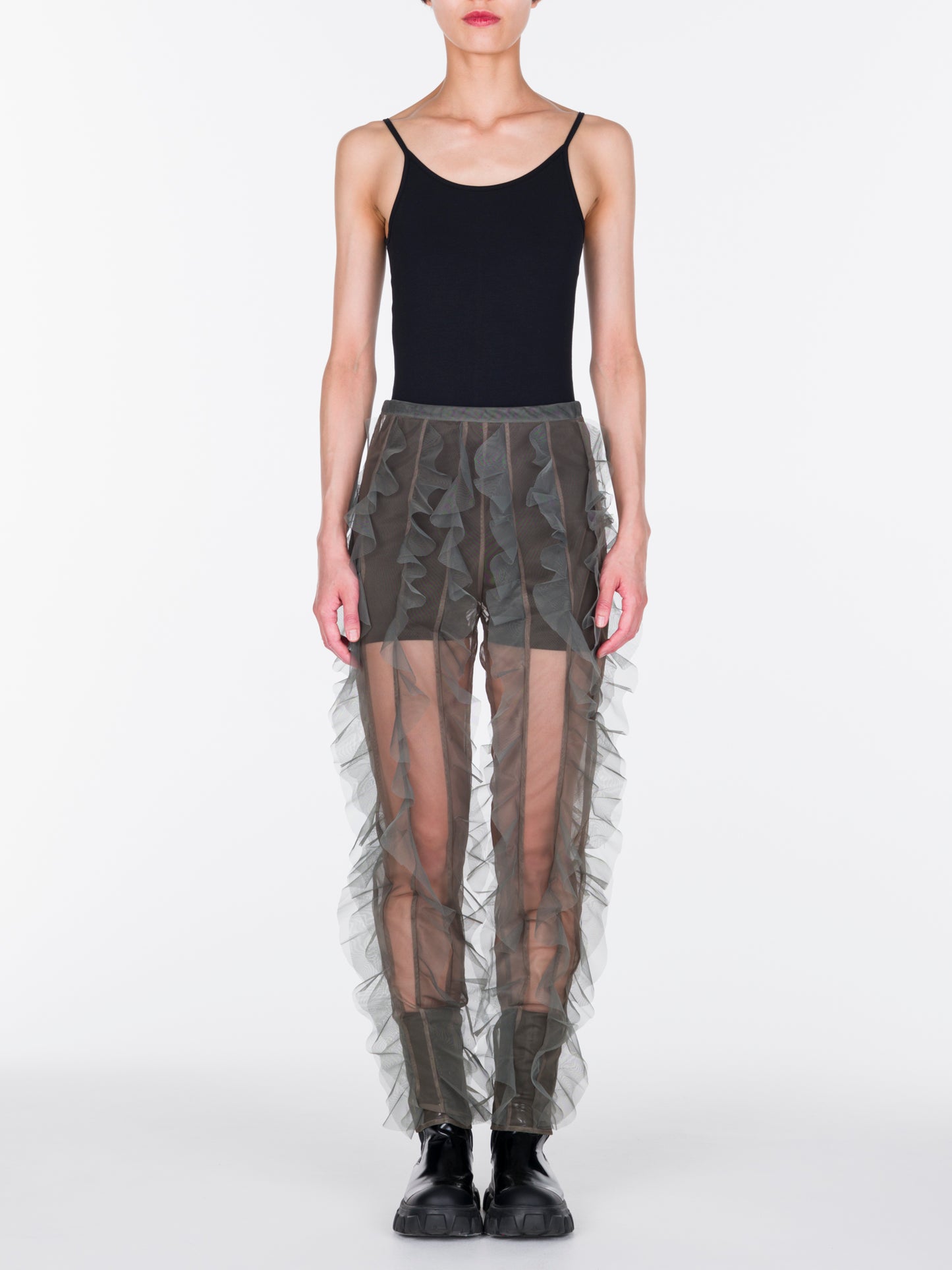 Ruffle Tulle Leggings