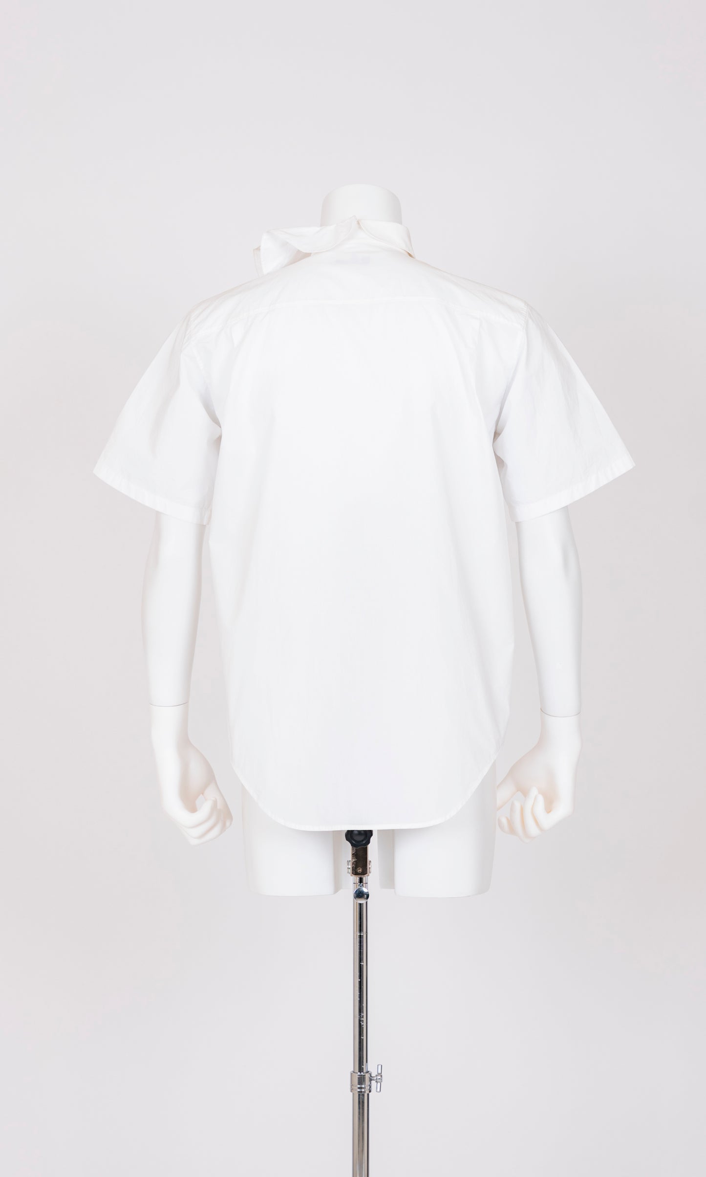 Ruffle Collar Short Sleeve Shirt
