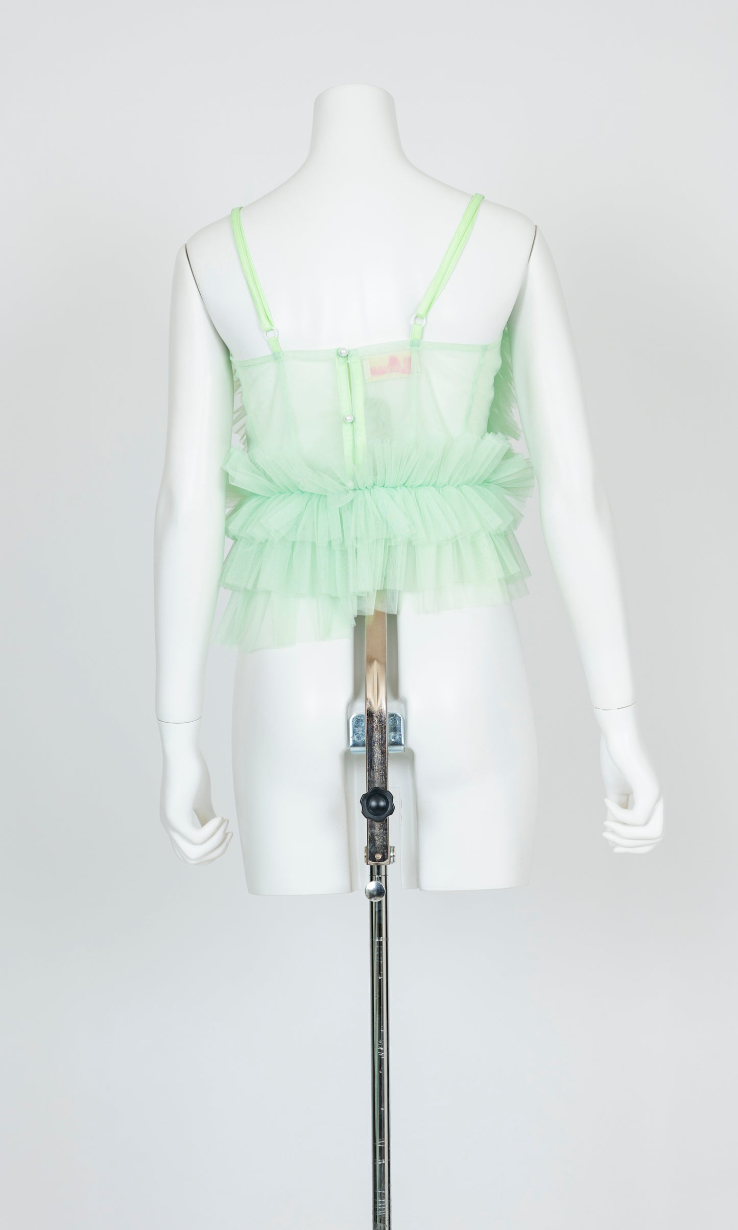 Tulle Ruffle Cami Top