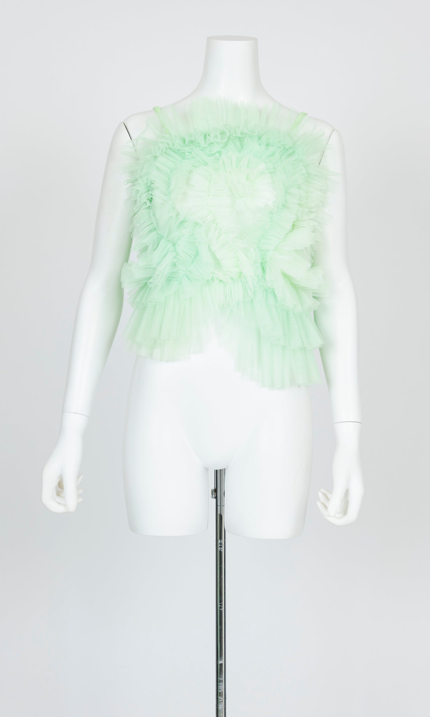 Tulle Ruffle Cami Top