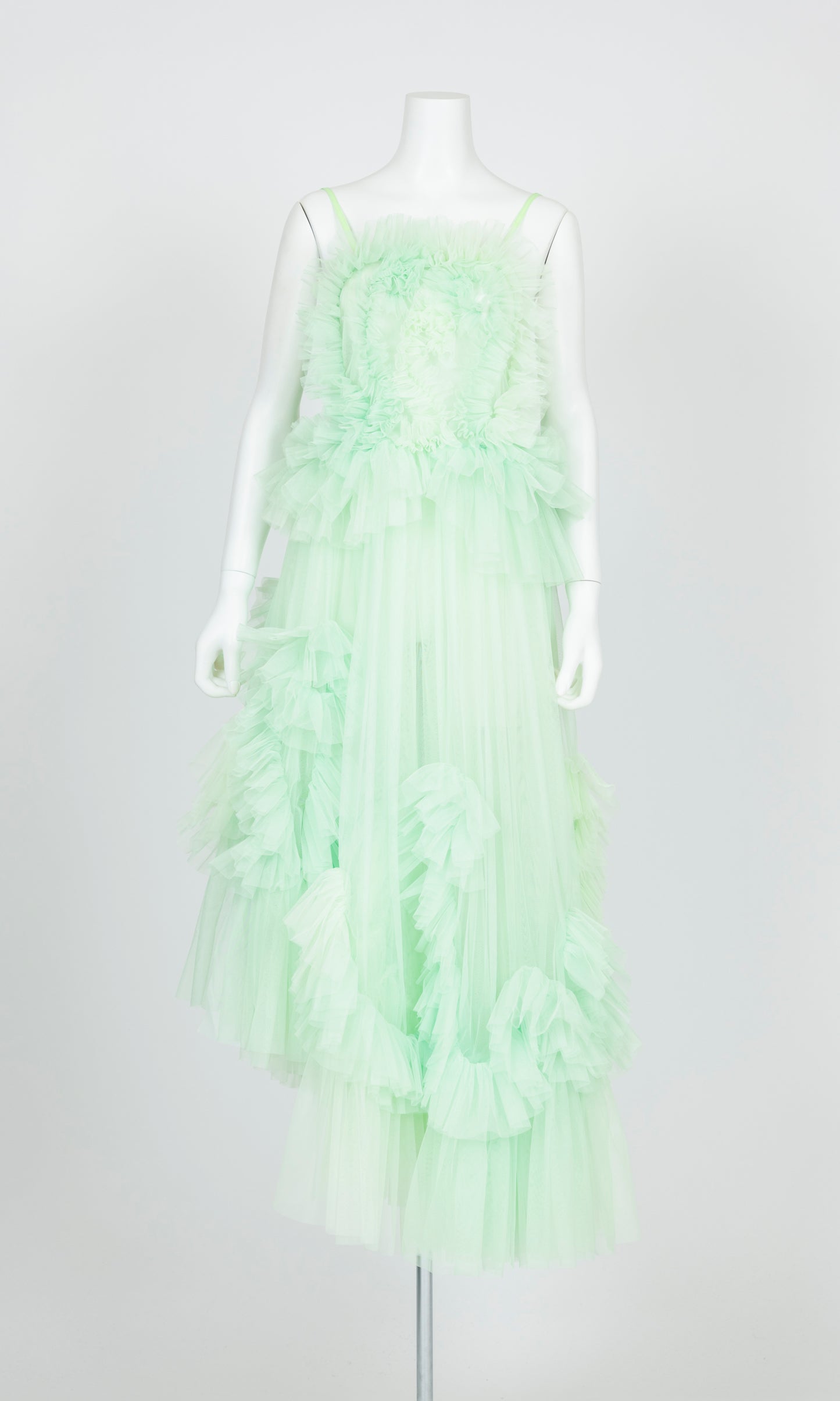 Tulle Ruffle Cami Dress