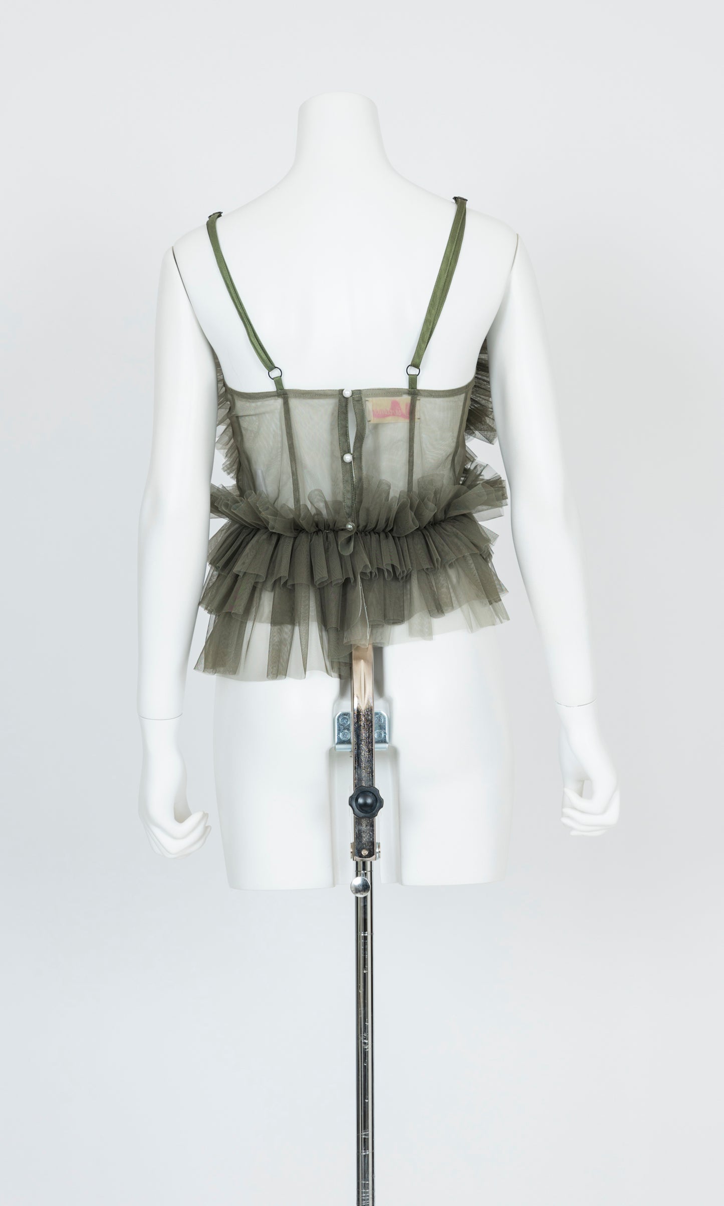 Tulle Ruffle Cami Top