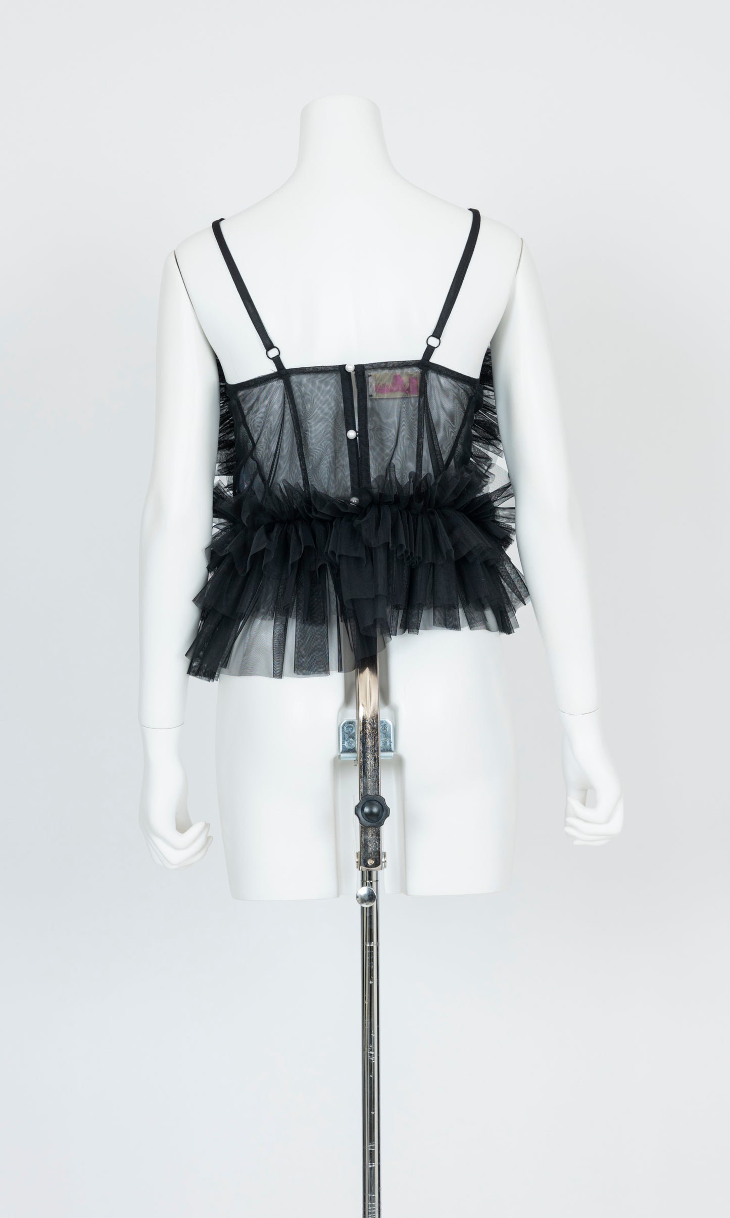 Tulle Ruffle Cami Top