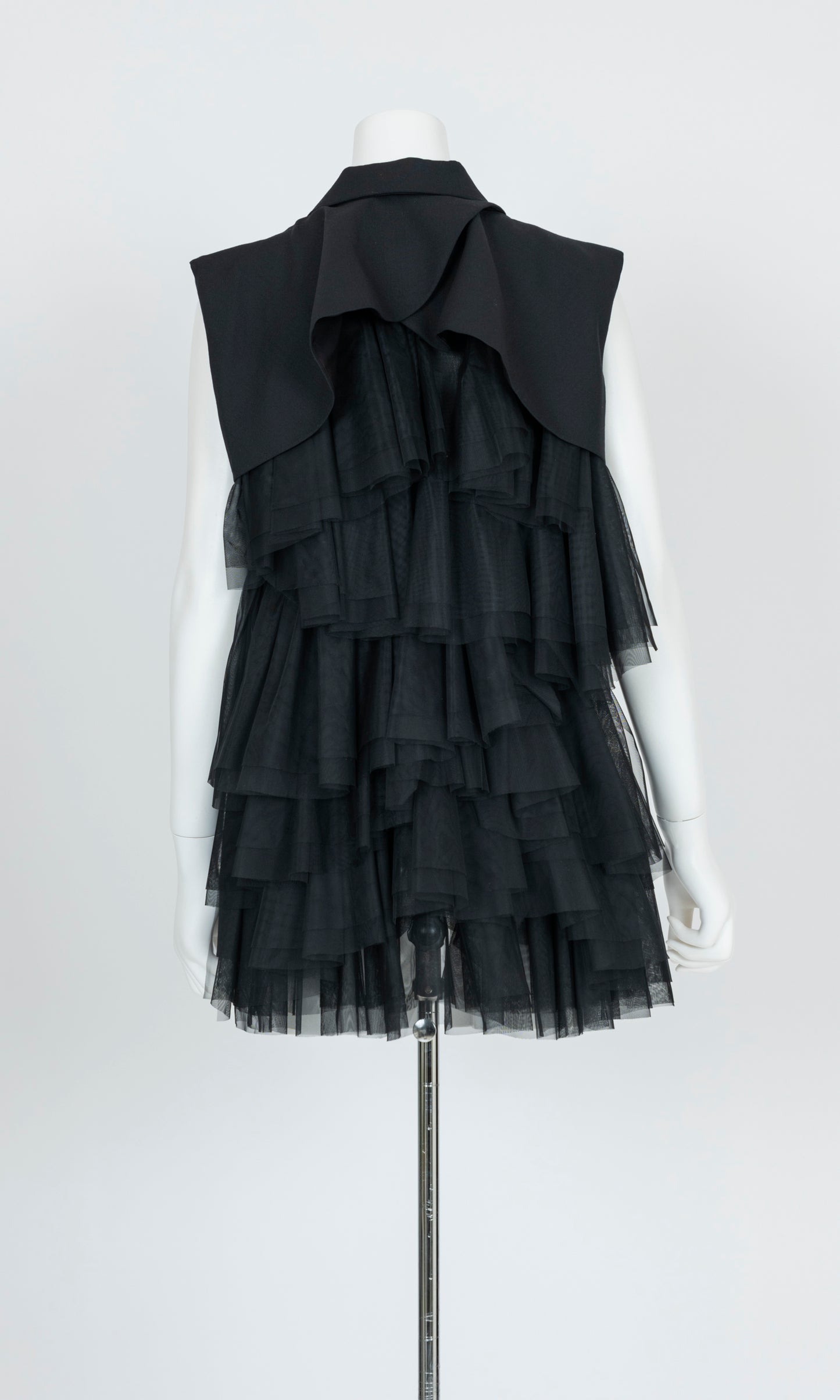 Back Tulle Sleeveless Blazer