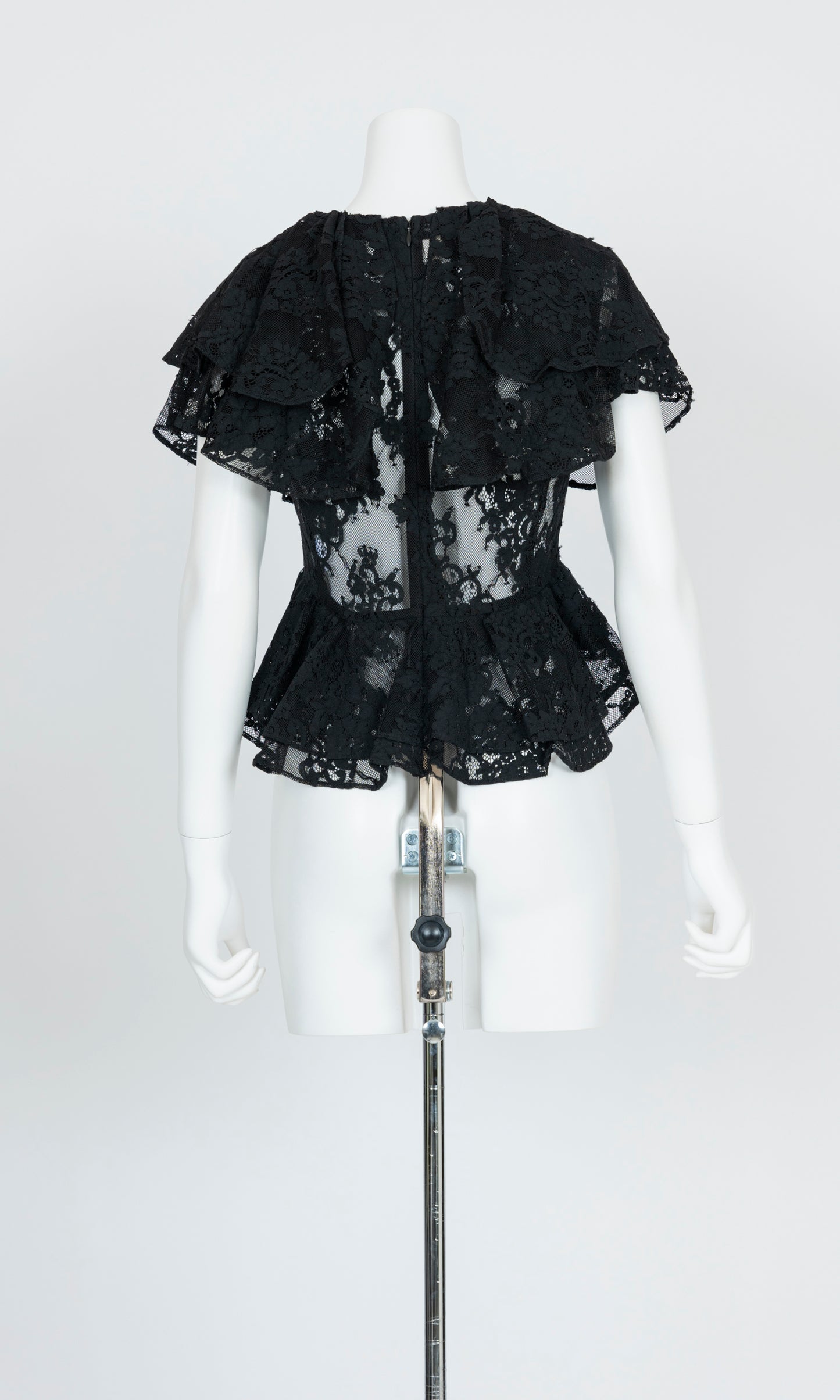 Double Collar Lace Top