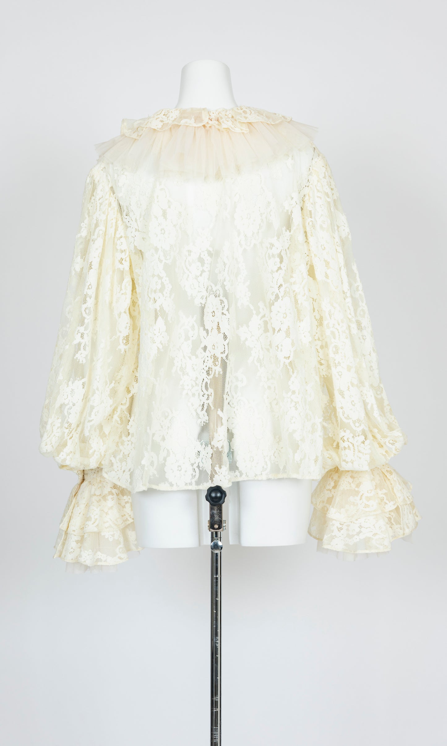 Tulle Layered Lace Shirt