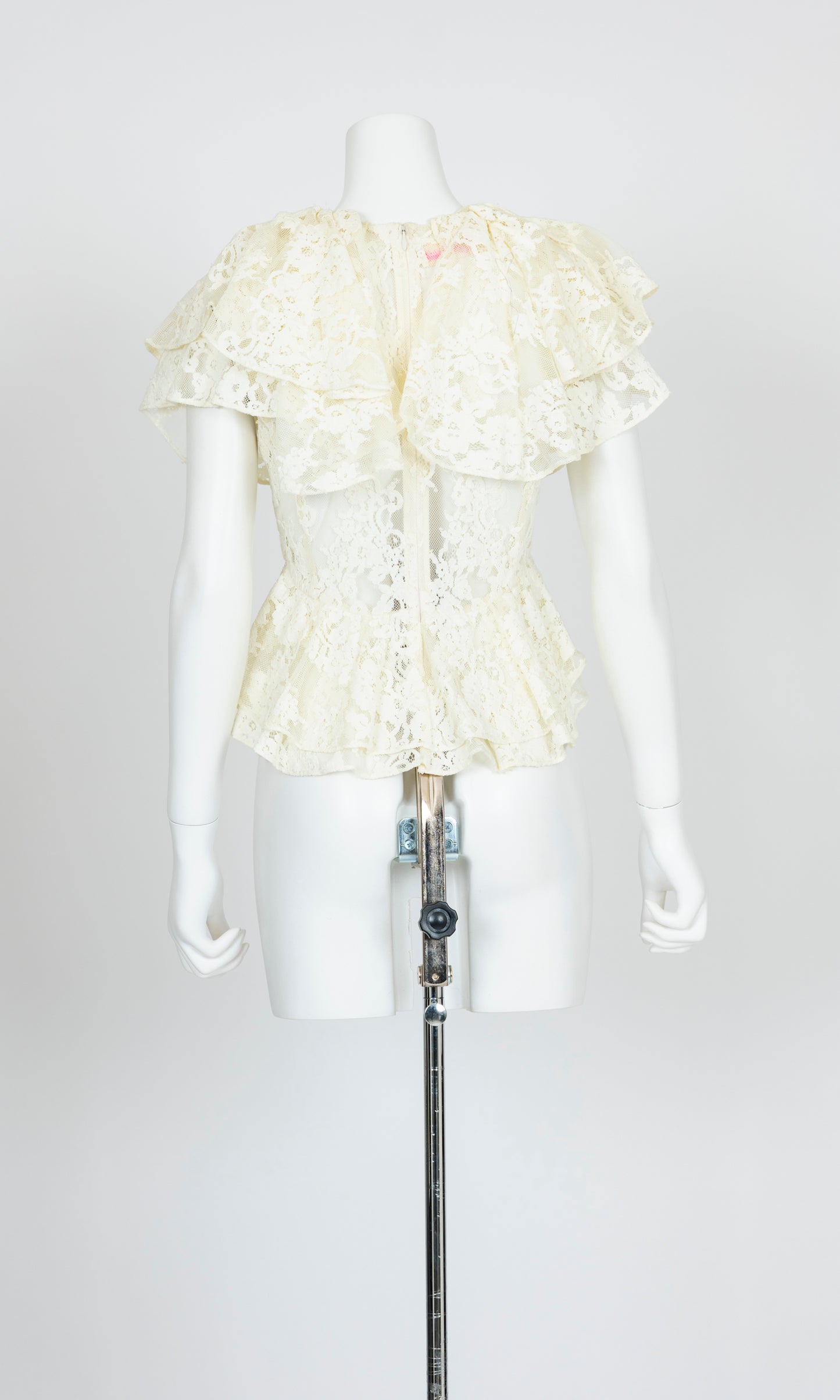 Double Collar Lace Top