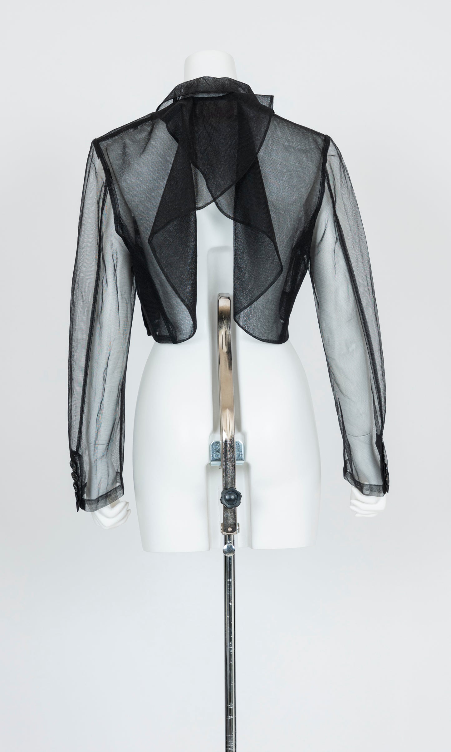 Tulle Cropped Blazer