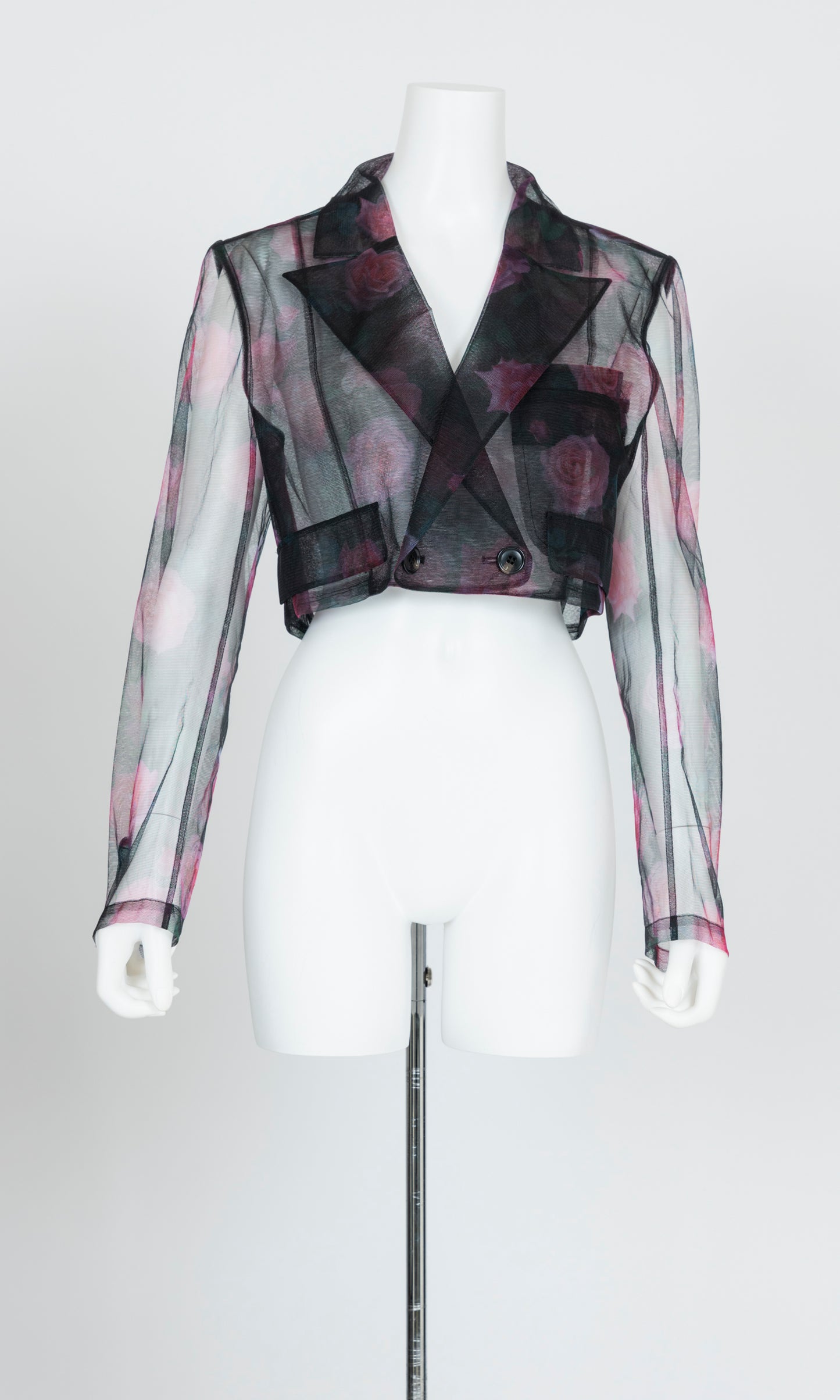 Tulle Cropped Blazer