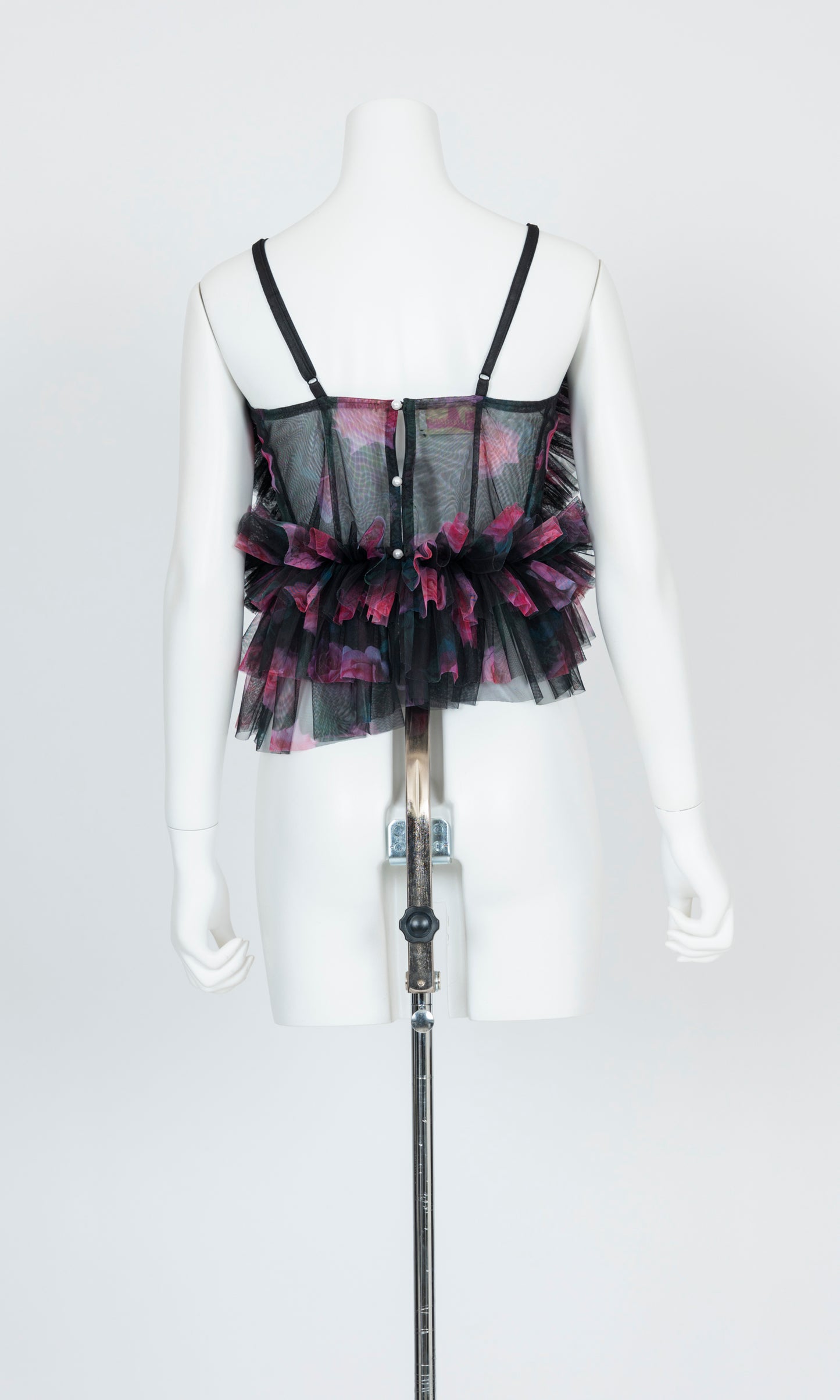 Tulle Ruffle Cami Top
