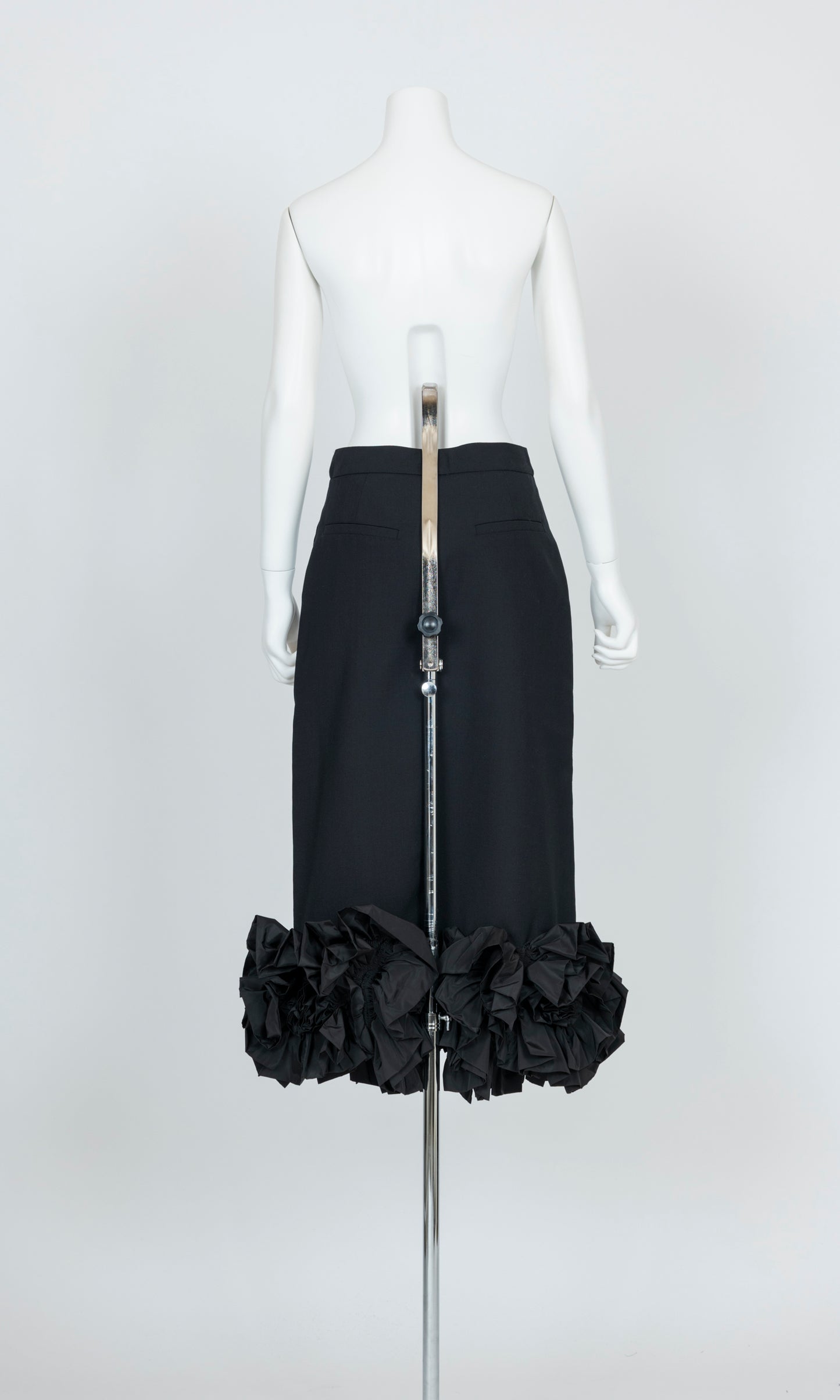 Flower Hem Midi Skirt