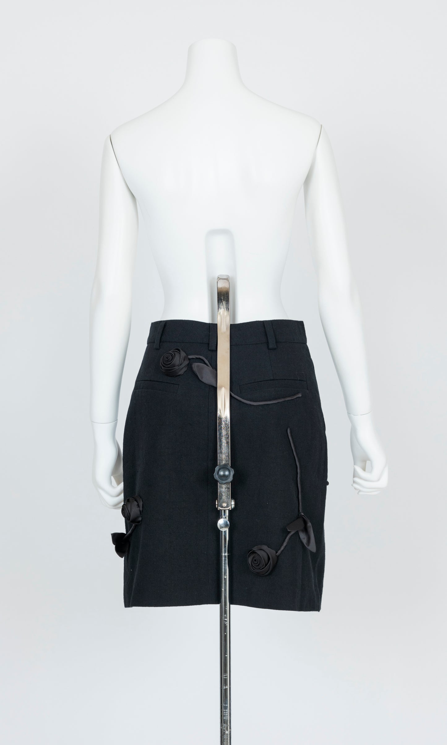 Flower Applique Mini Skirt