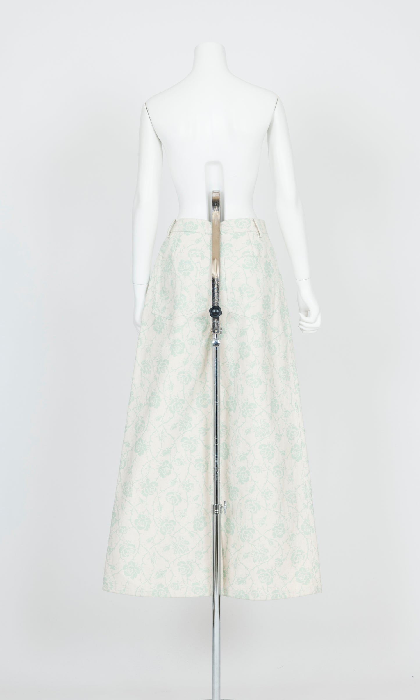 Printed Denim Trousers