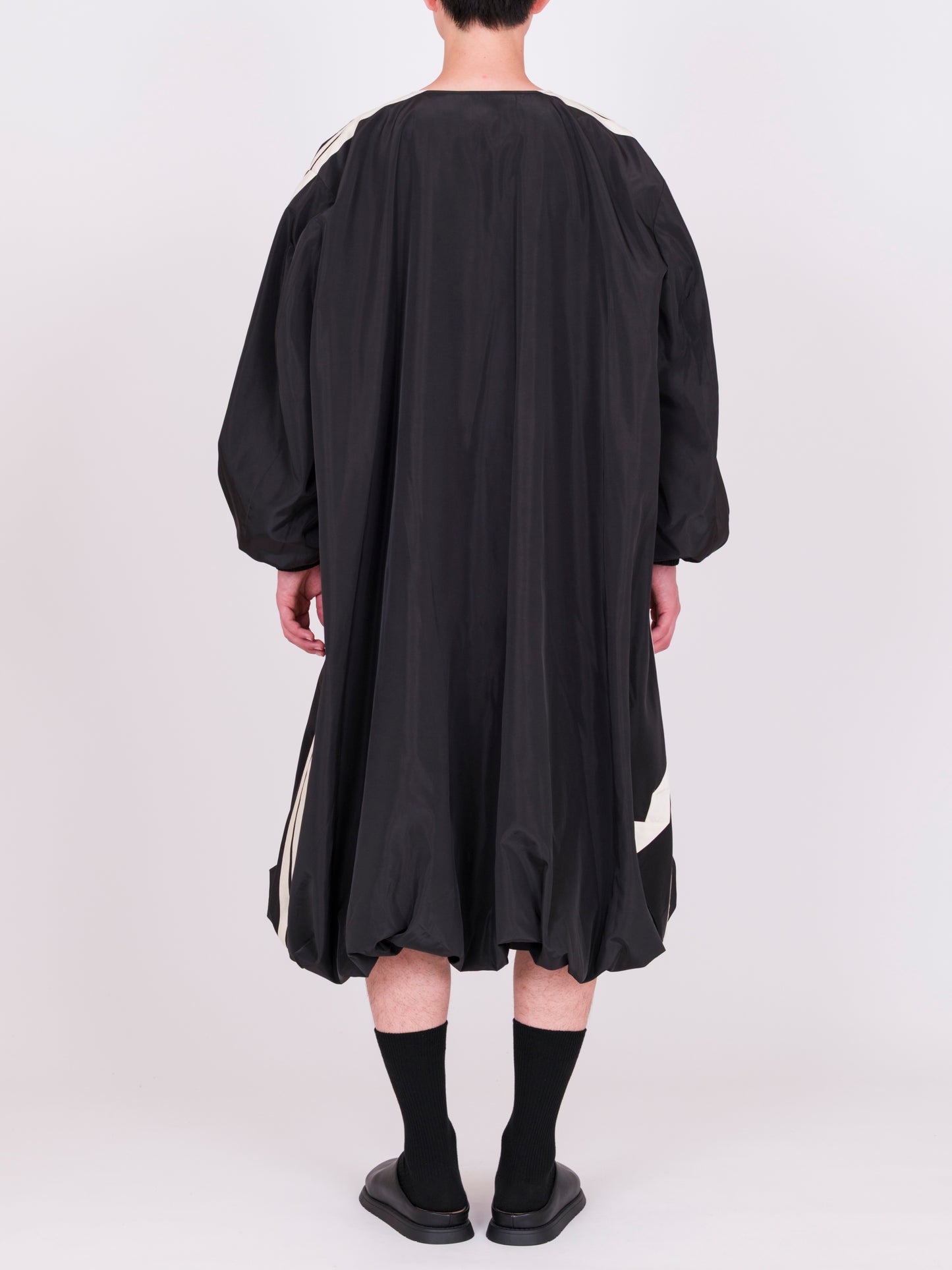 Ribbon Detail Balloon Coat