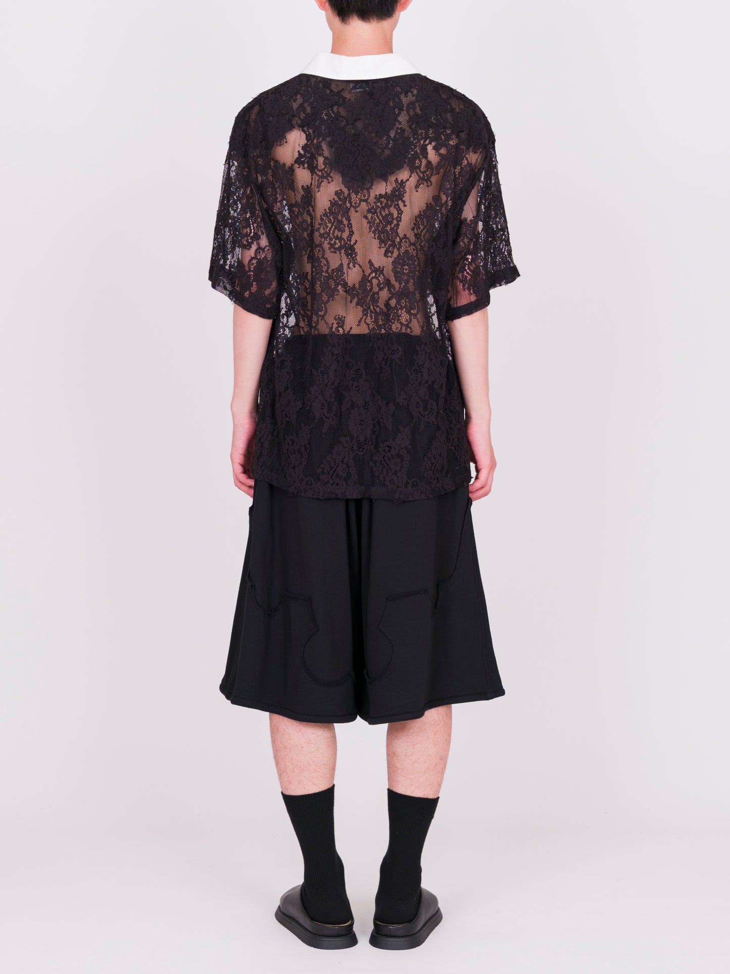 Lace Short Sleeve Rugby Shirt