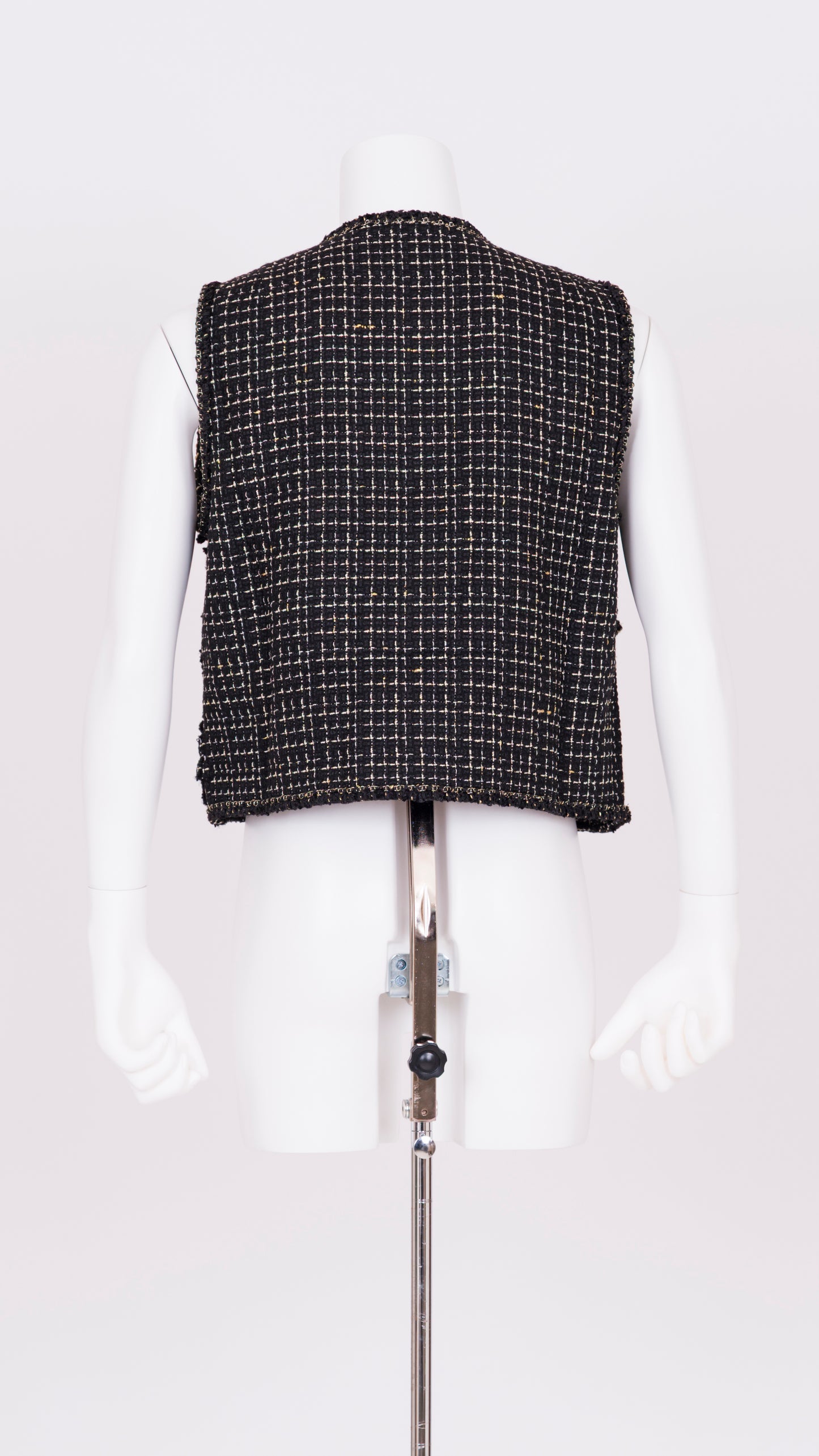 Ruffle Tweed Gilet
