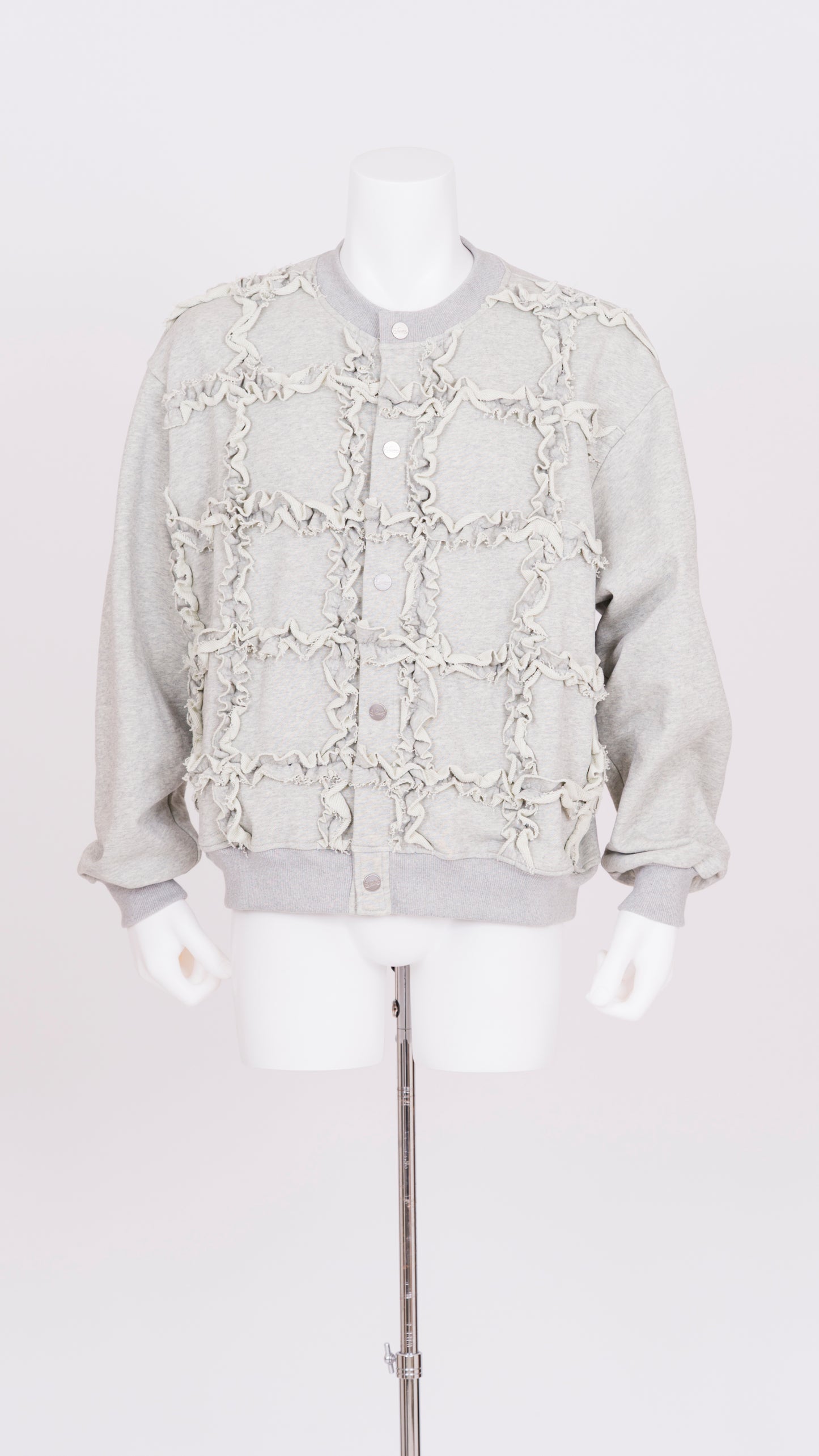Ruffle Jersey Cardigan