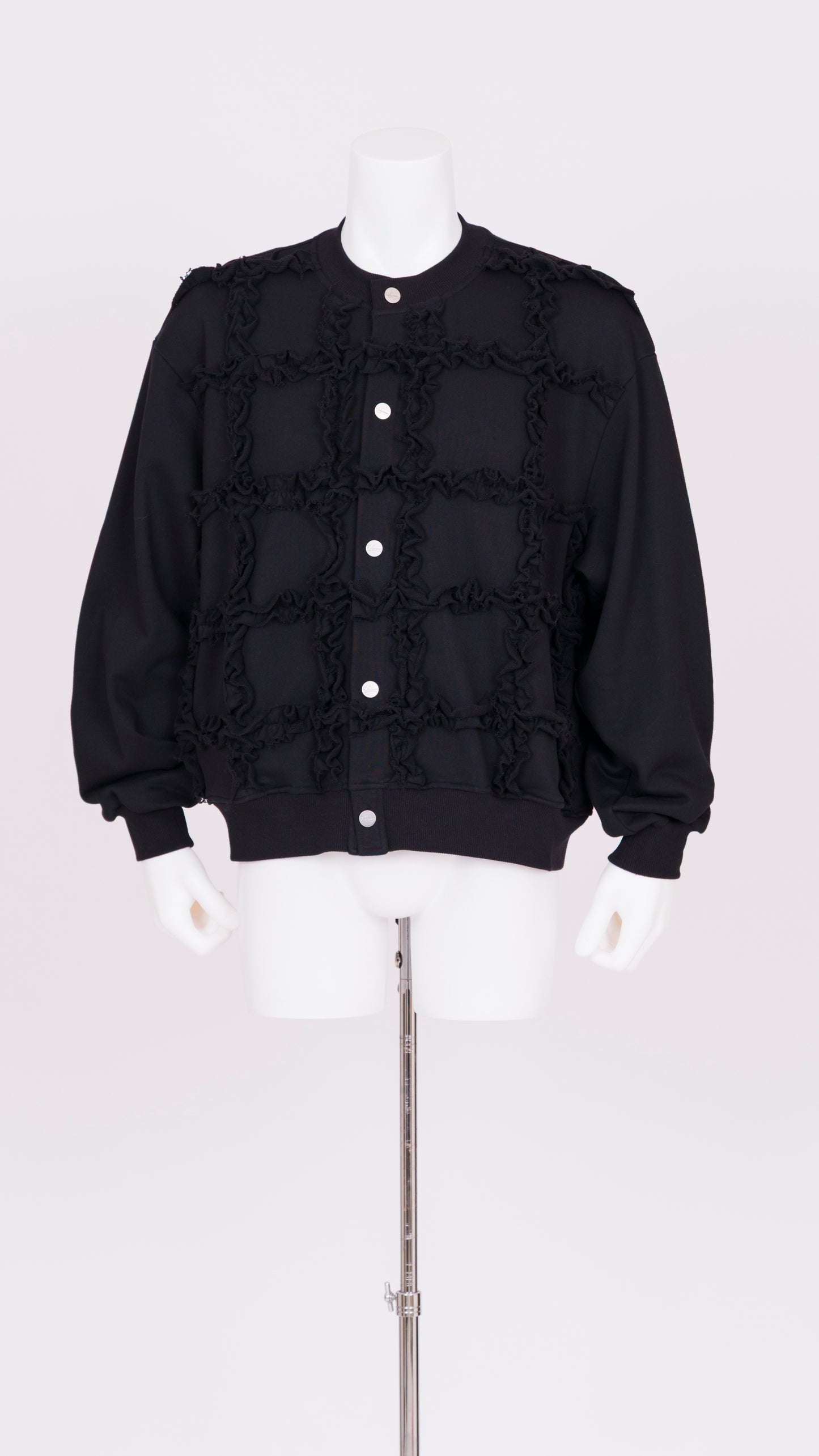 Ruffle Jersey Cardigan