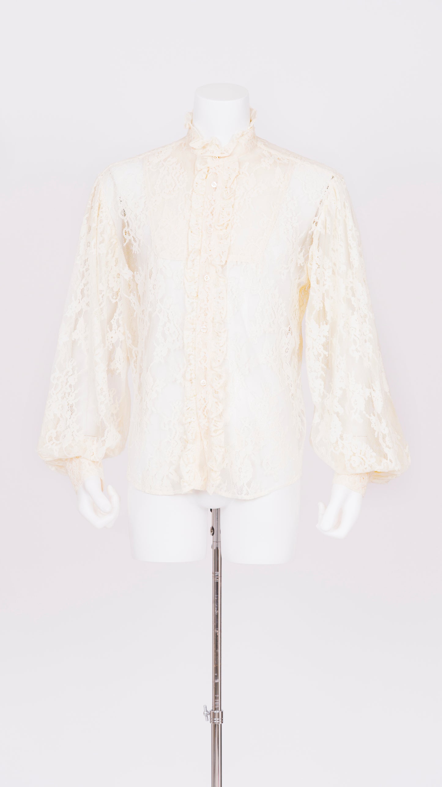 Ruffle Collar Lace Shirt