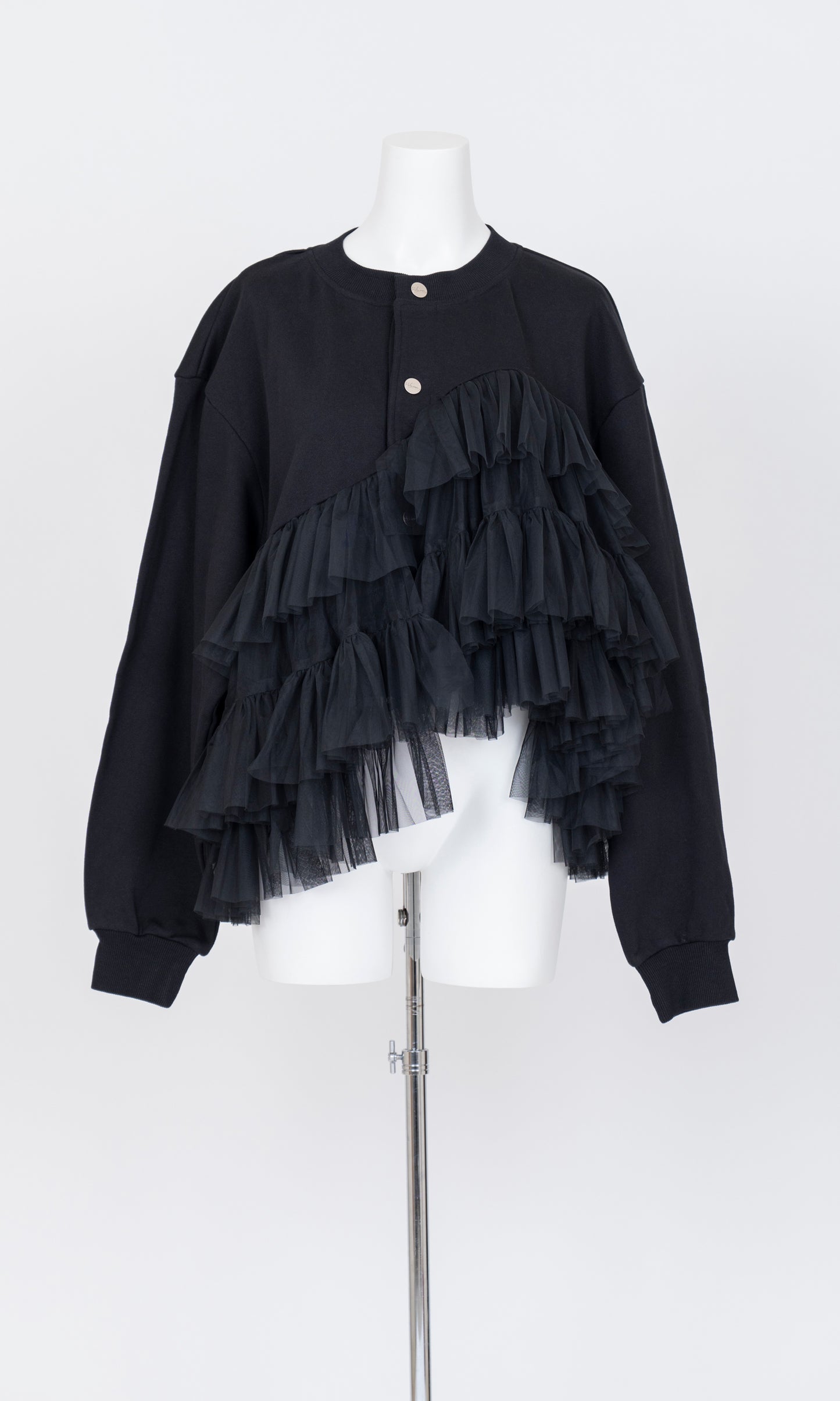 Tulle Jersey Cardigan