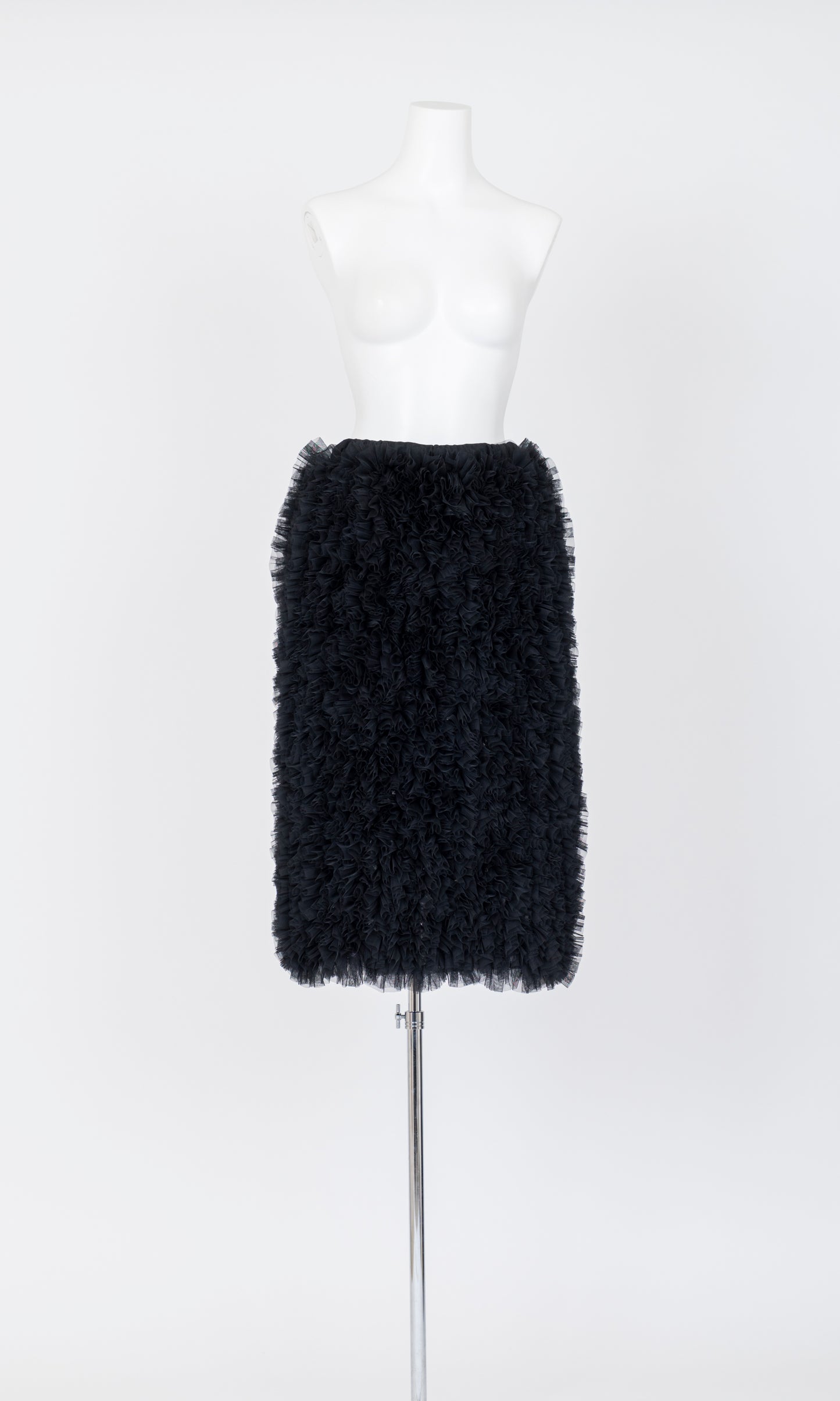 Ruffle Tulle Midi Skit