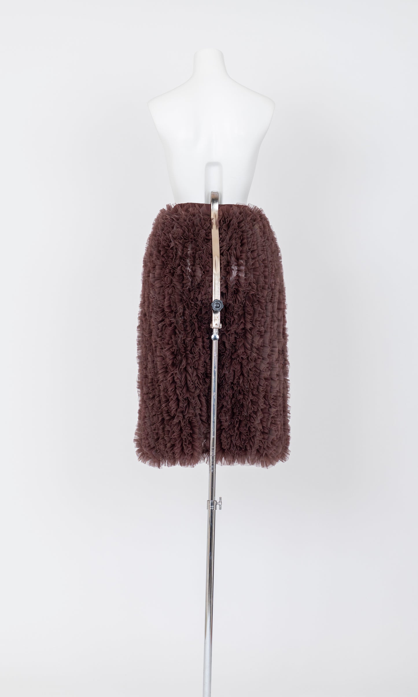 Ruffle Tulle Midi Skit