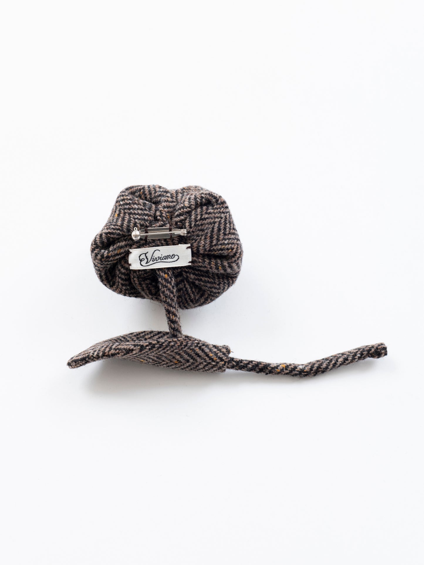 Herringbone Rose Brooch