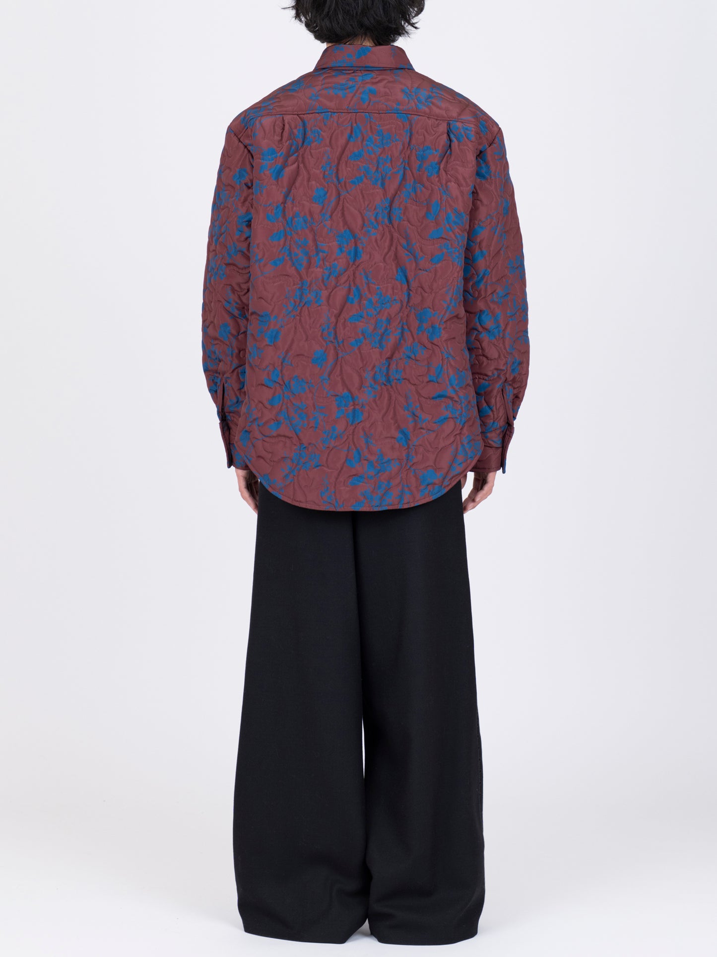Flower Pattern Quilted Shirt