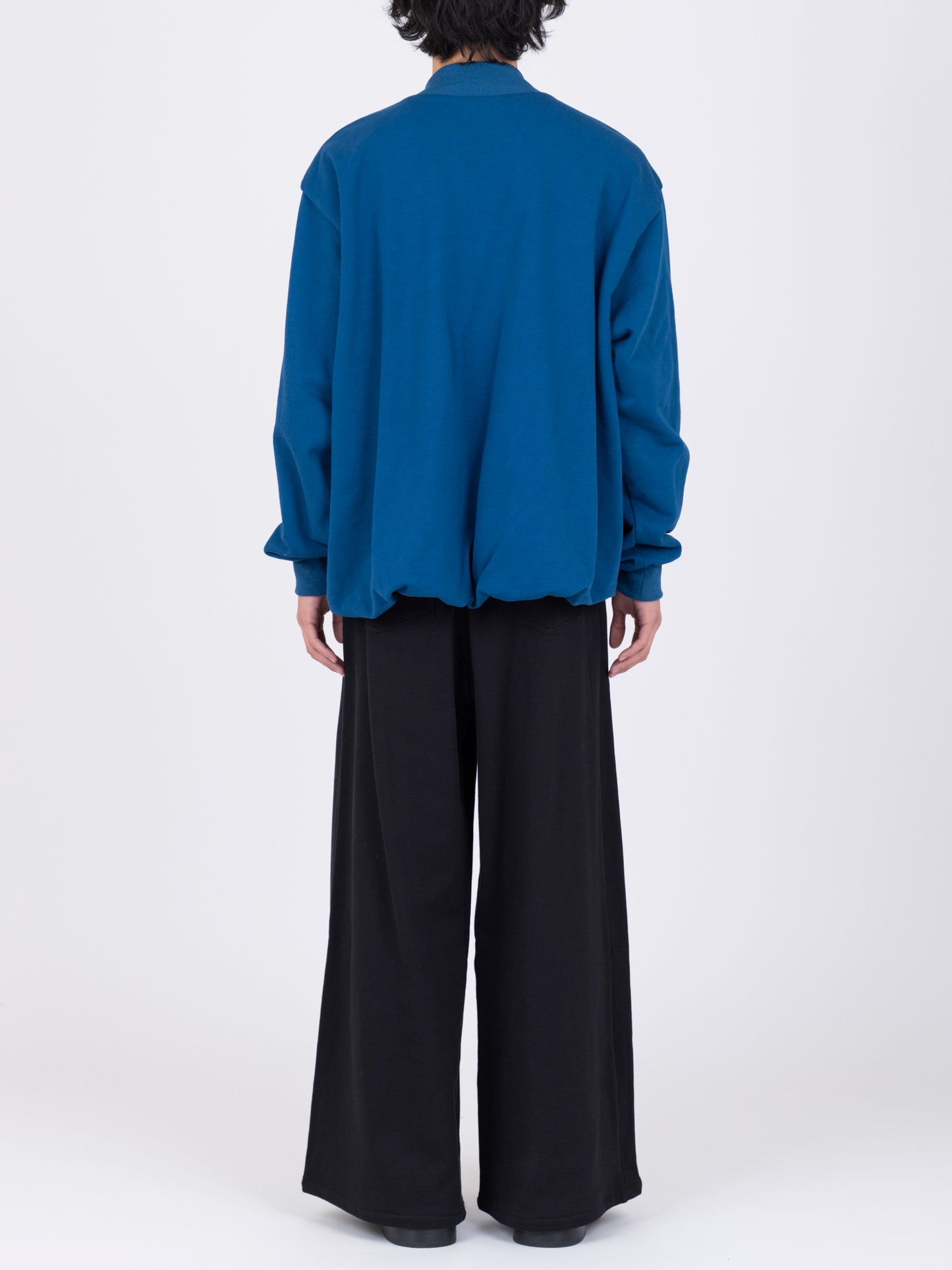 Hand Embroidered Balloon Jersey Zip-Up Top