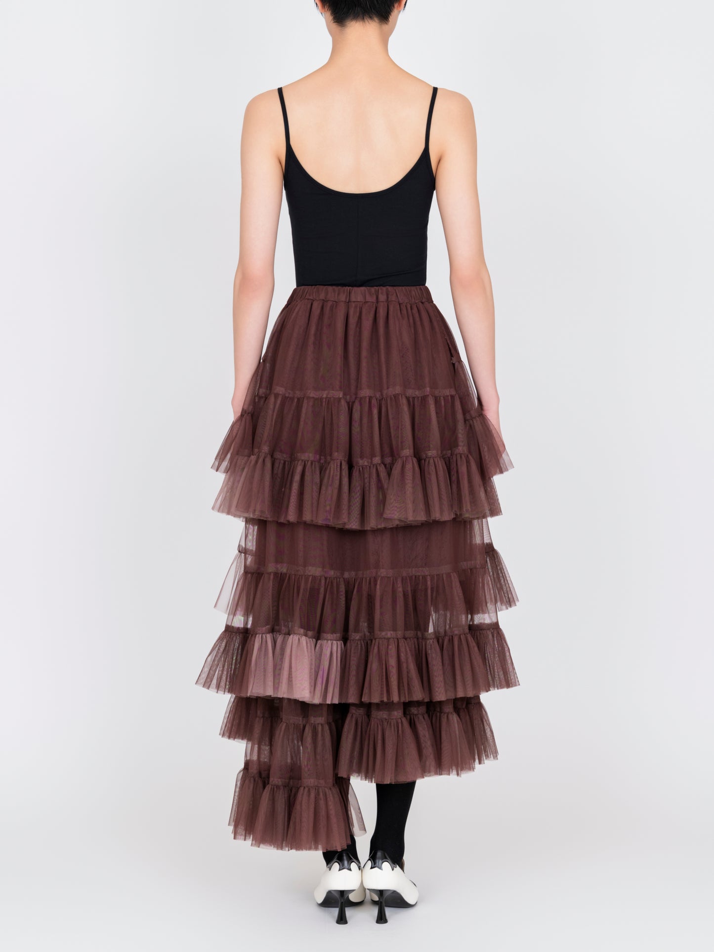 Tulle Asymmetric Skirt