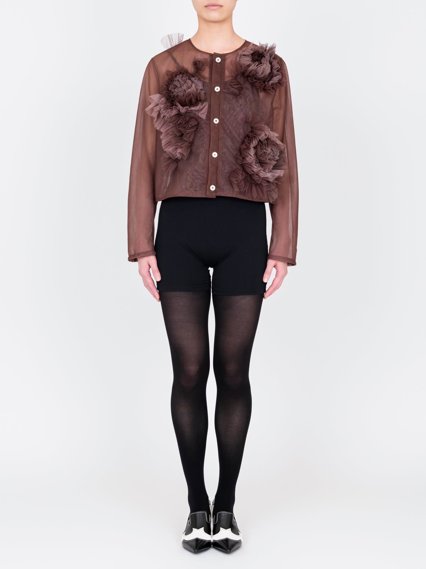 Flower Tulle Cardigan