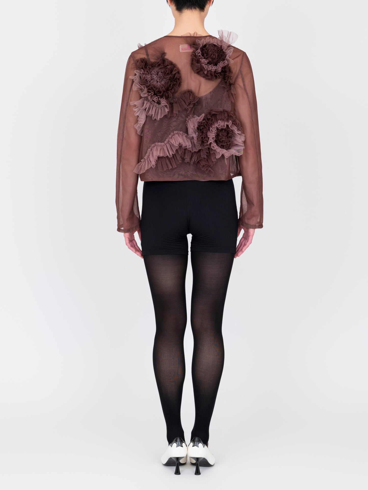 Flower Tulle Cardigan