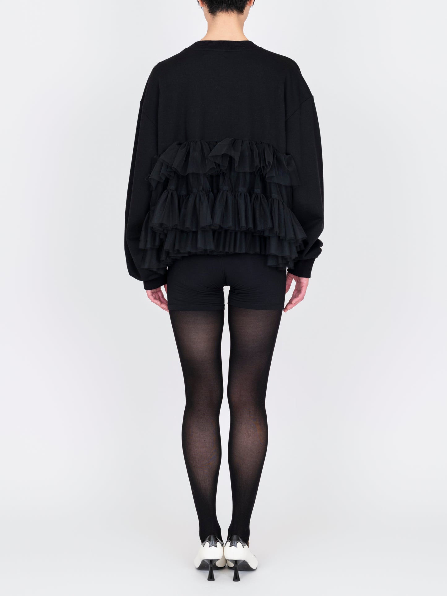 Tulle Jersey Cardigan