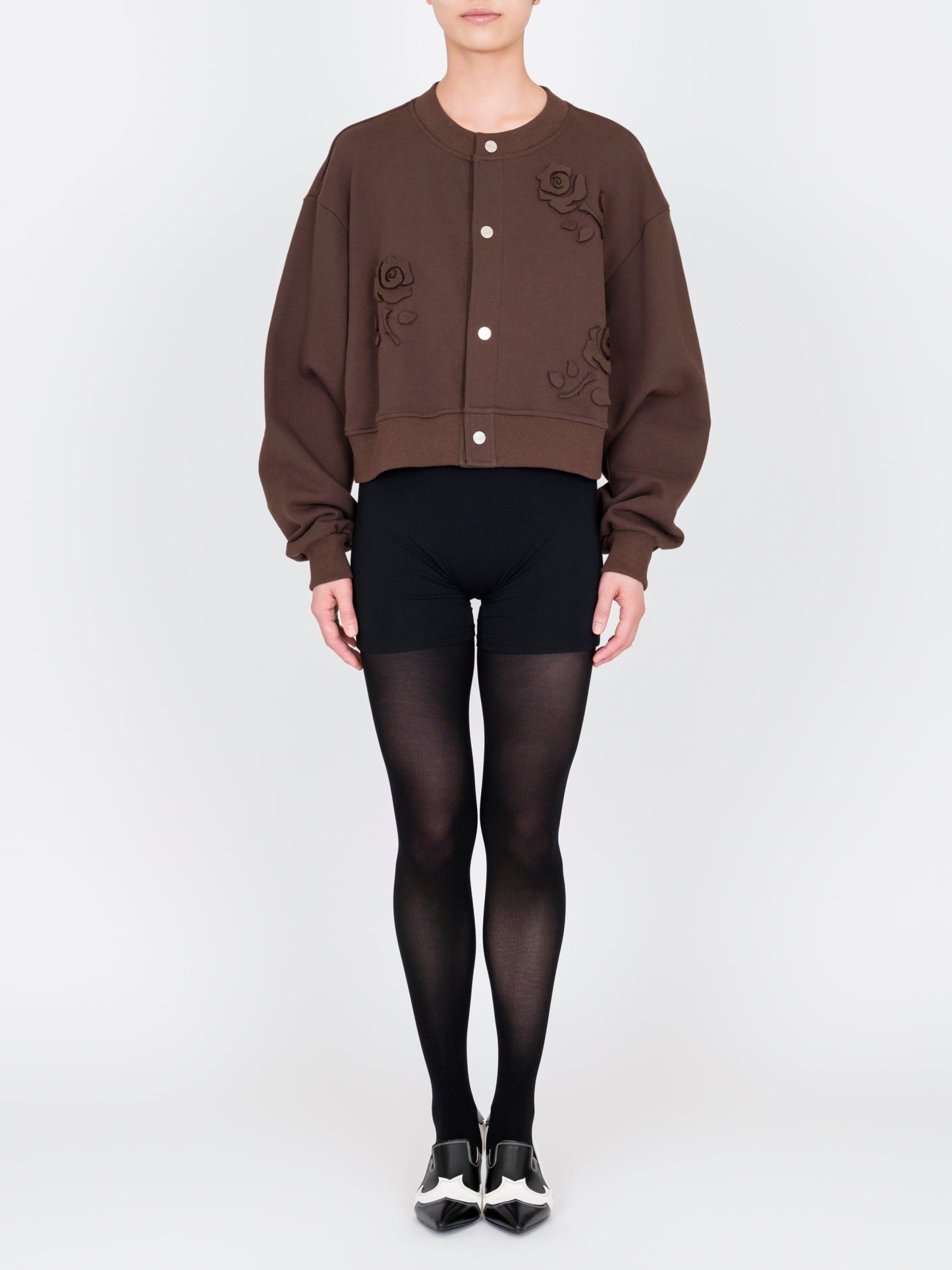 Flowr Applique Jersey Cardigan