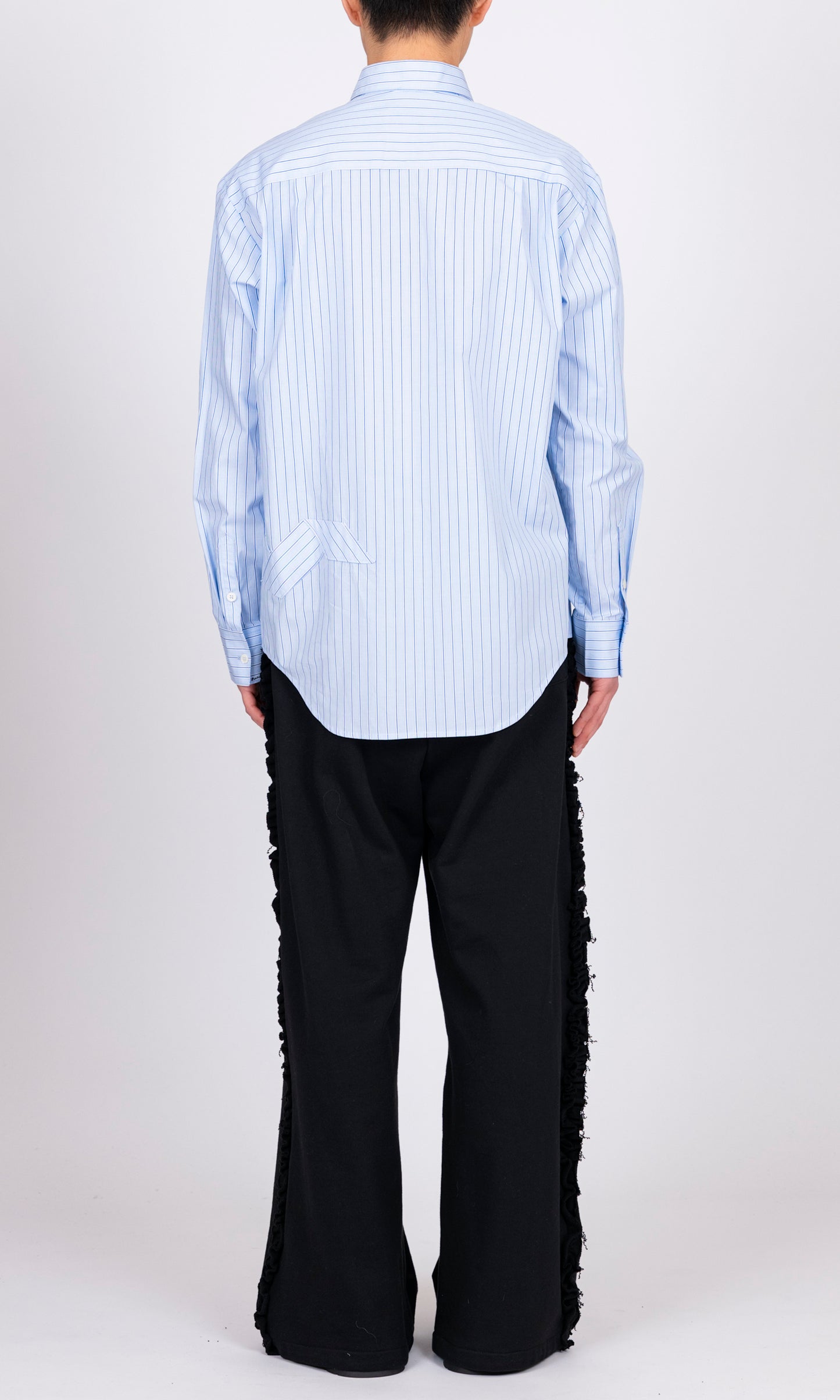 Ribbon Detail Stripe Shirt