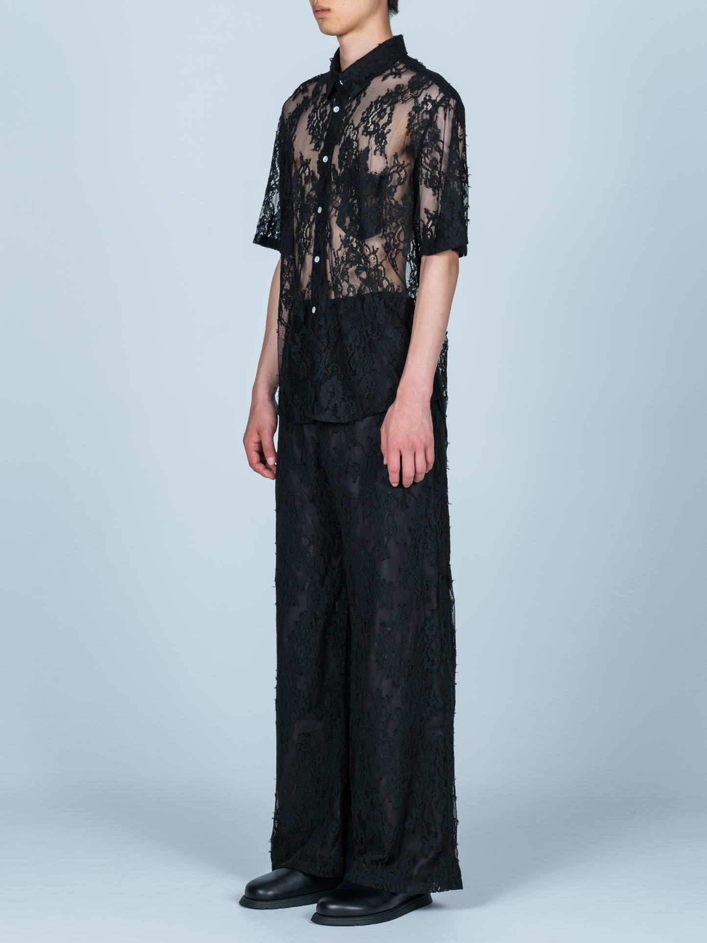 Lace Short Sleeve Shirt