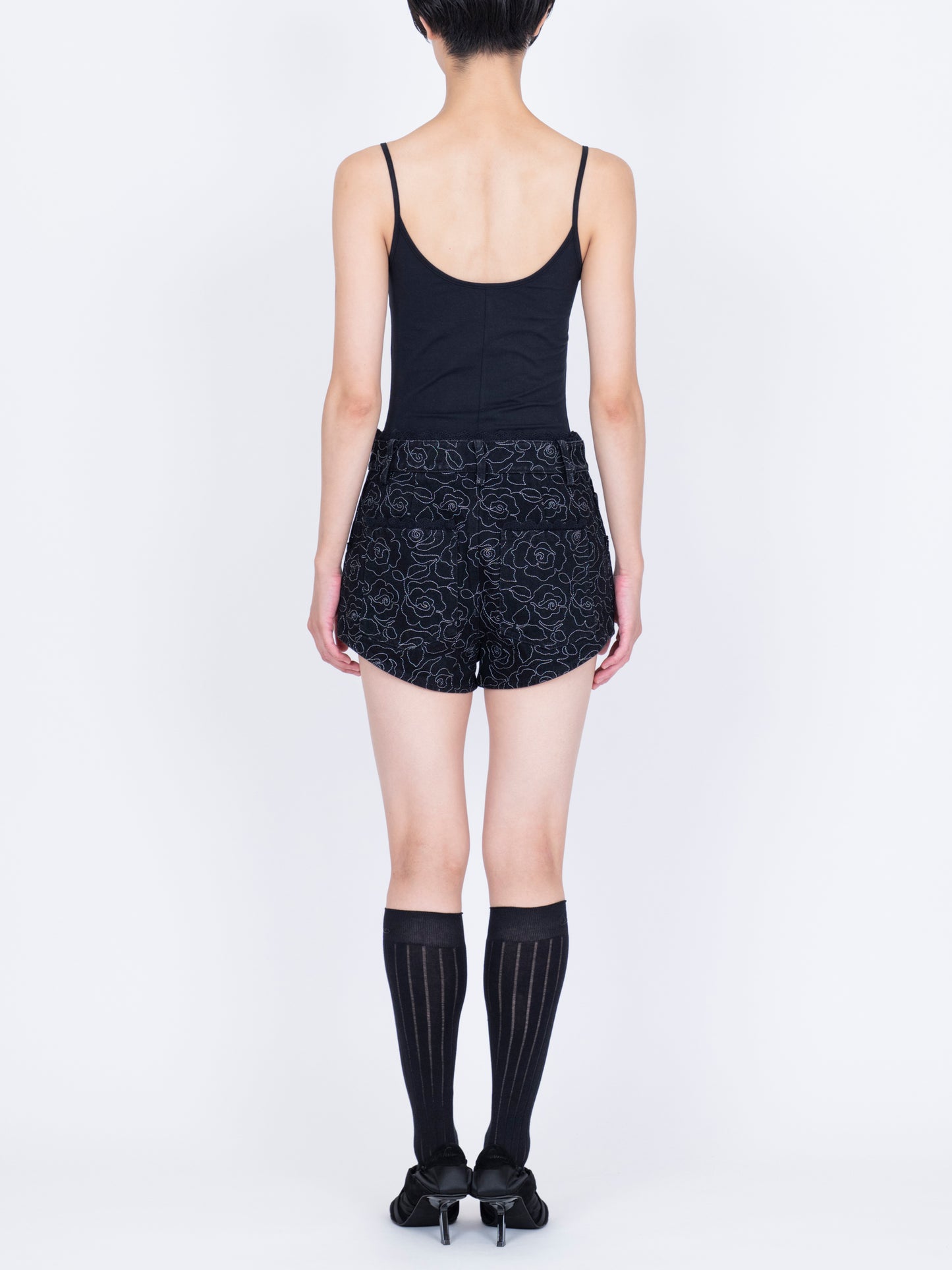 Denim Knickers Quilted ''a Roses''