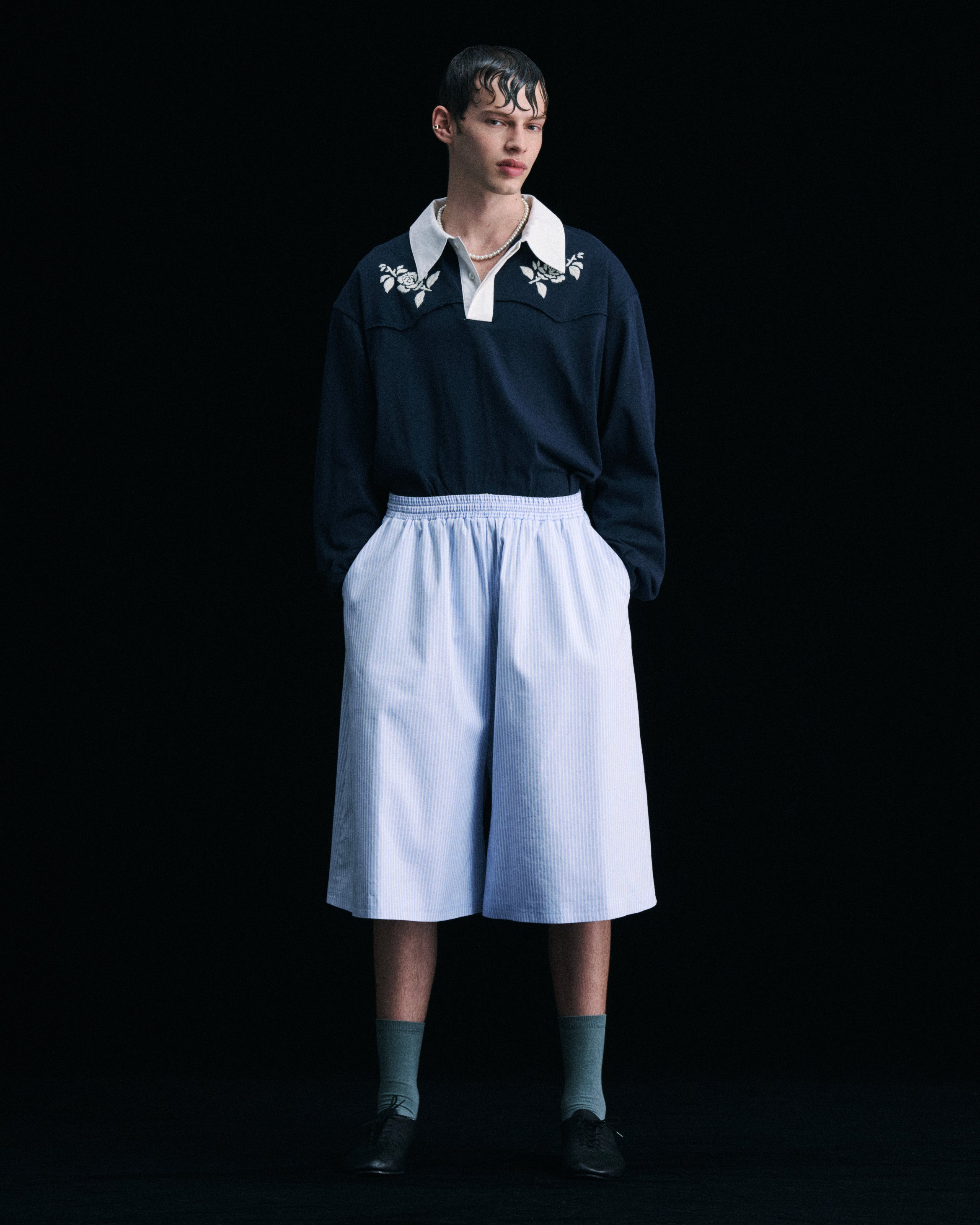 Hand Embroidered Rugby Shirt – VIVIANO