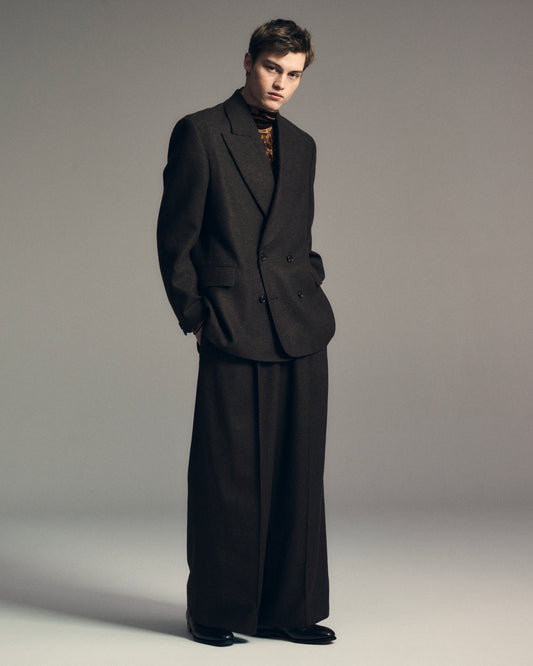 Tweed Wide Trousers