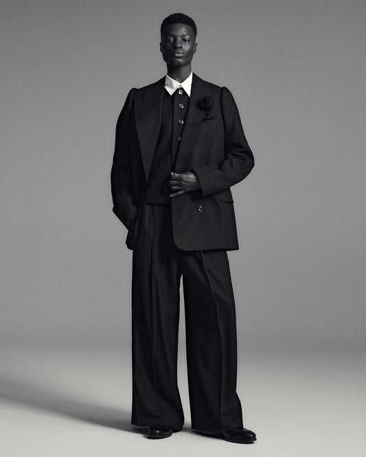 French Corded Wide Trousers
