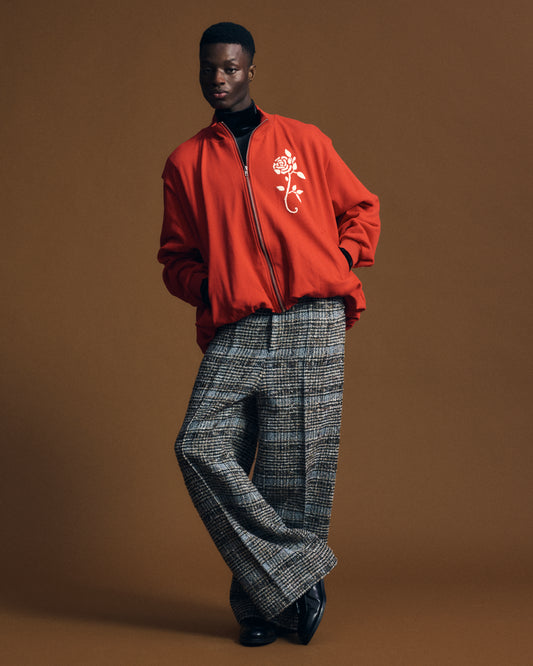 Melange Tweed Trousers